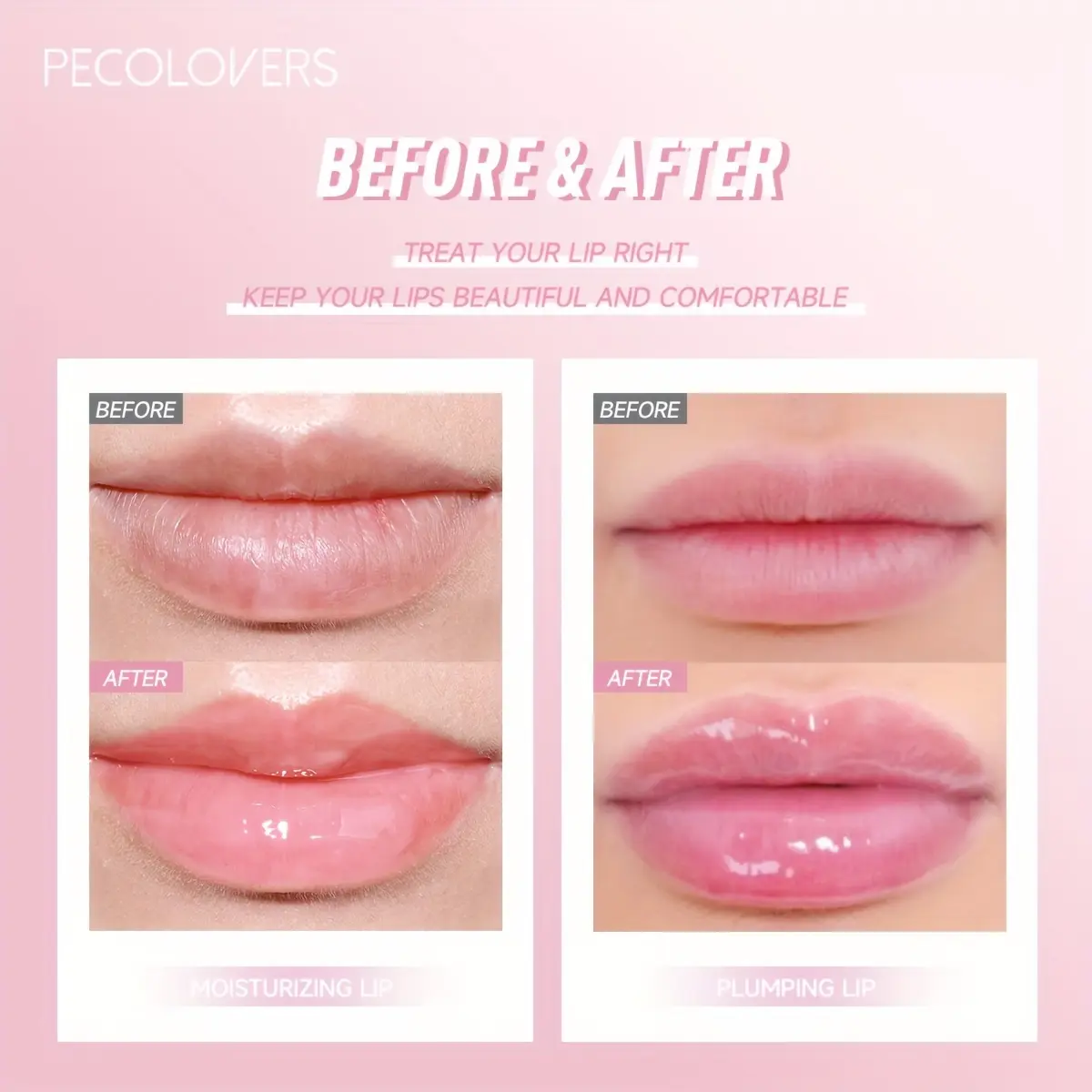 Fruity Crystal Jelly Lip Coat: Hydrating Plumping Clear Lip Plumper Serum with Glowing Finish - Suitable for All Skin Types