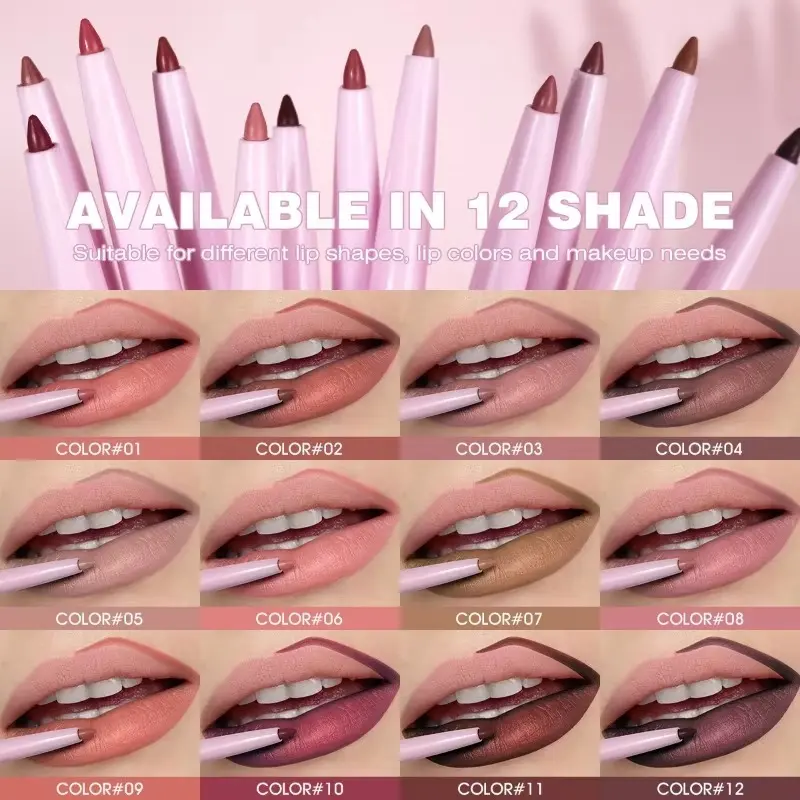Purple Lip Line Pen Waterproof, Pollution -proof, Durable, Will Not Drop, Lasting Lip Line Pen, Lip Cosmetics Lip Pencil
