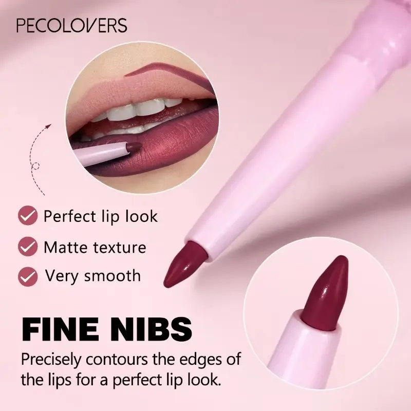Purple Lip Line Pen Waterproof, Pollution -proof, Durable, Will Not Drop, Lasting Lip Line Pen, Lip Cosmetics Lip Pencil