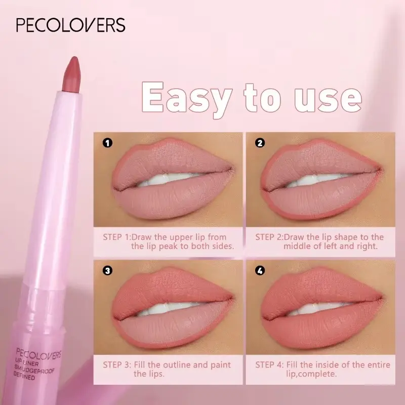 Purple Lip Line Pen Waterproof, Pollution -proof, Durable, Will Not Drop, Lasting Lip Line Pen, Lip Cosmetics Lip Pencil