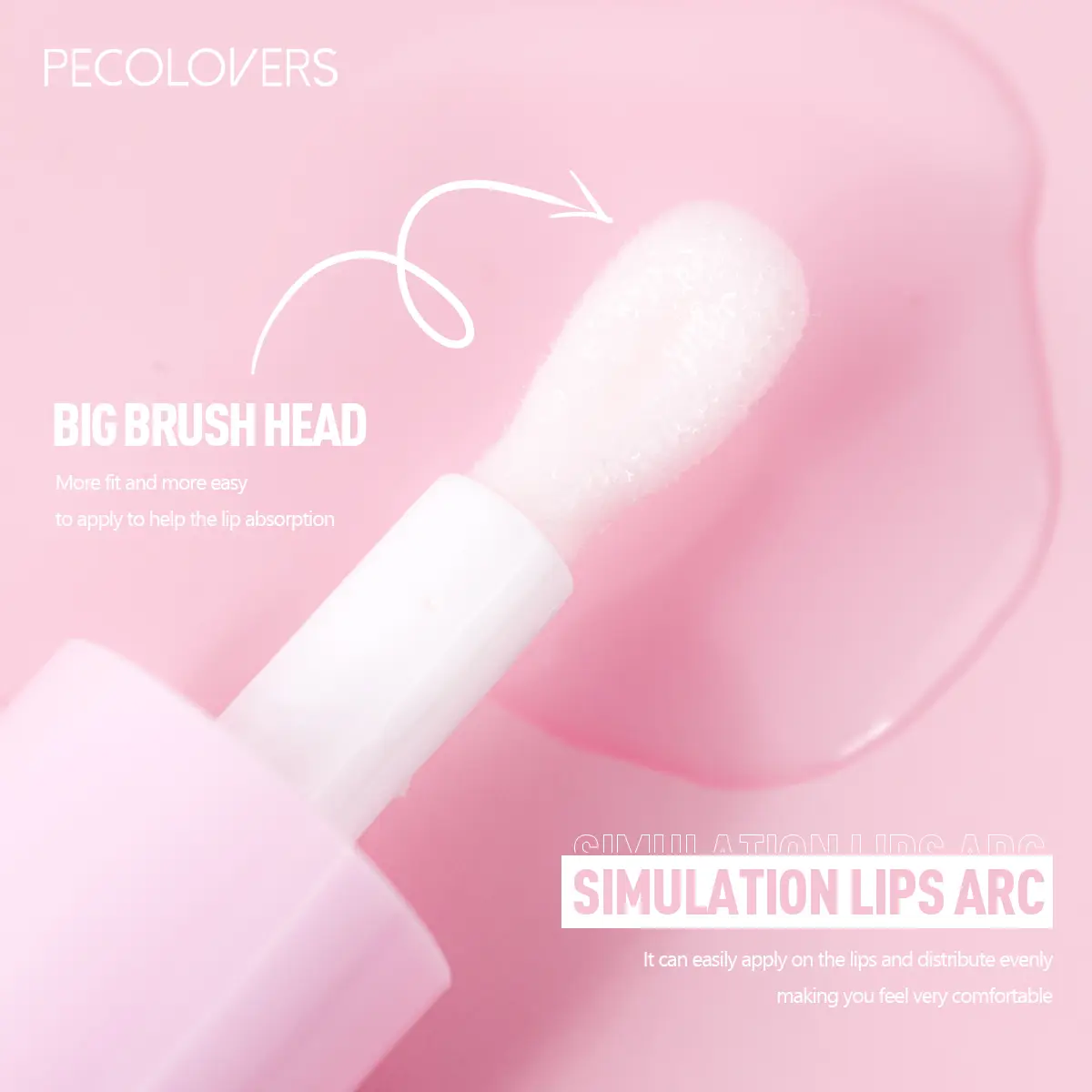 Peach Flavor Watery Clear Jelly Lip Oil Lip Balm Fruit Scent Moisturizing And Smoothing Lip Lines Jelly Pout Lip Gloss Glass Lip