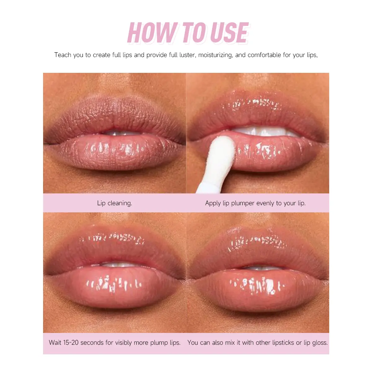 Peach Flavor Watery Clear Jelly Lip Oil Lip Balm Fruit Scent Moisturizing And Smoothing Lip Lines Jelly Pout Lip Gloss Glass Lip