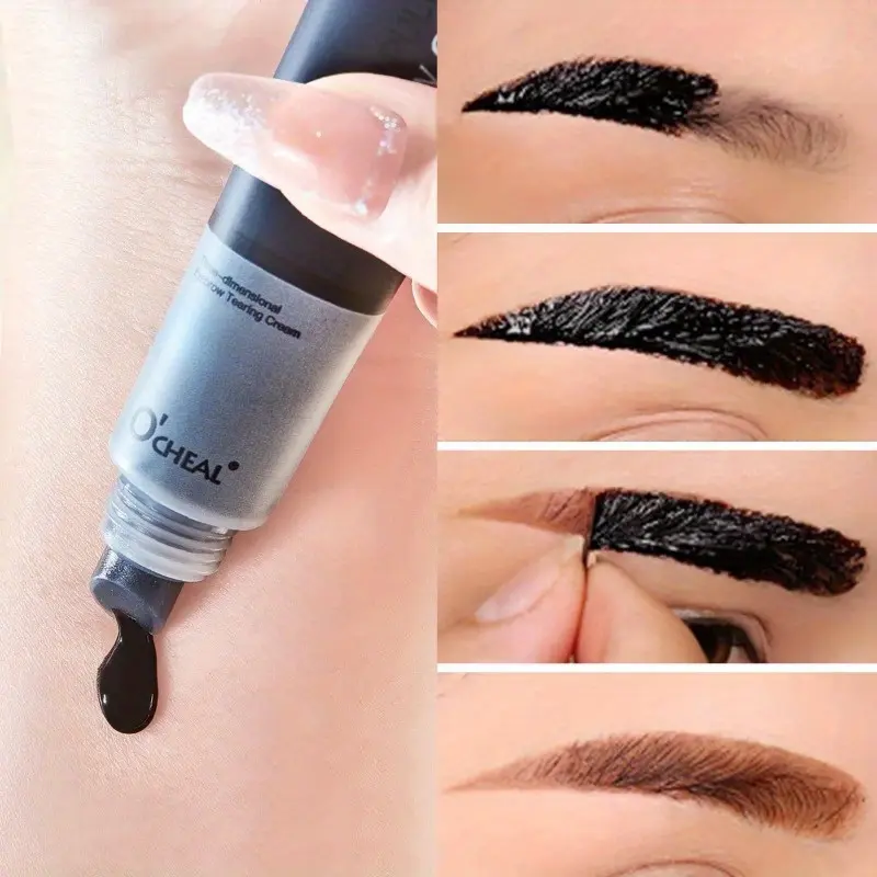 Tear Off Eyebrow Cream Semi-Permanent Eyebrow Makeup Tattoo Tint Long Lasting Dye Film Forming Eyebrow Gel Cream Cosmetics