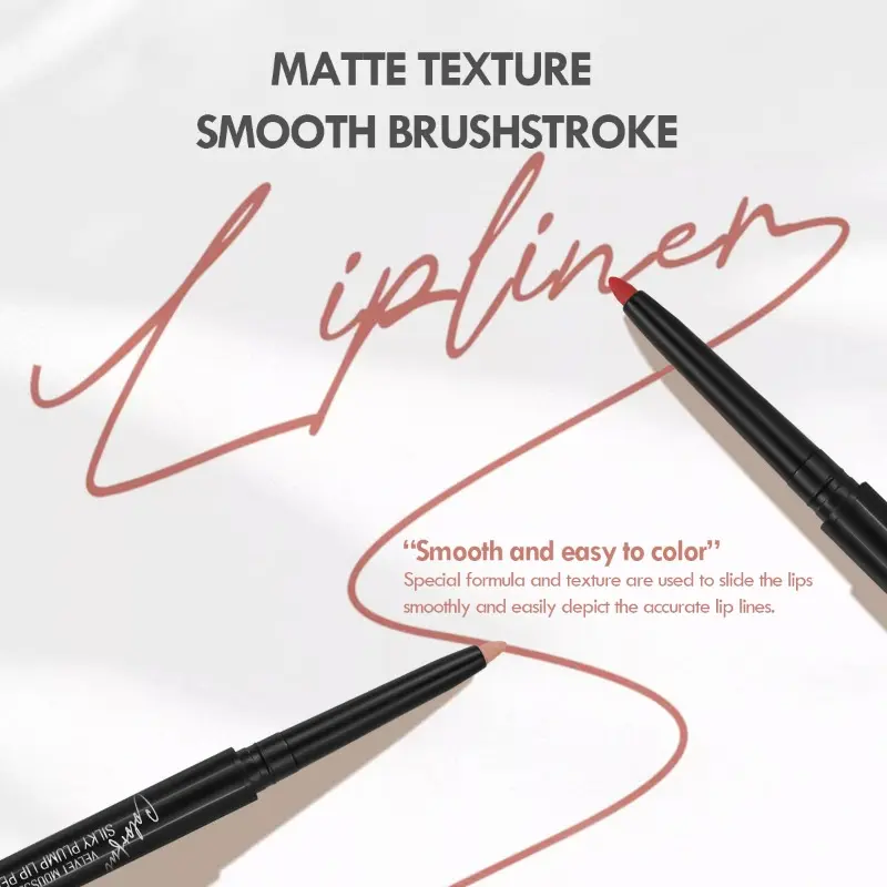 Matte Lip Liner Lipstick Waterproof Non-stick Cup Natural Long-lasting Lipstick Multi-color Lip Cosmetics Lip Pencil