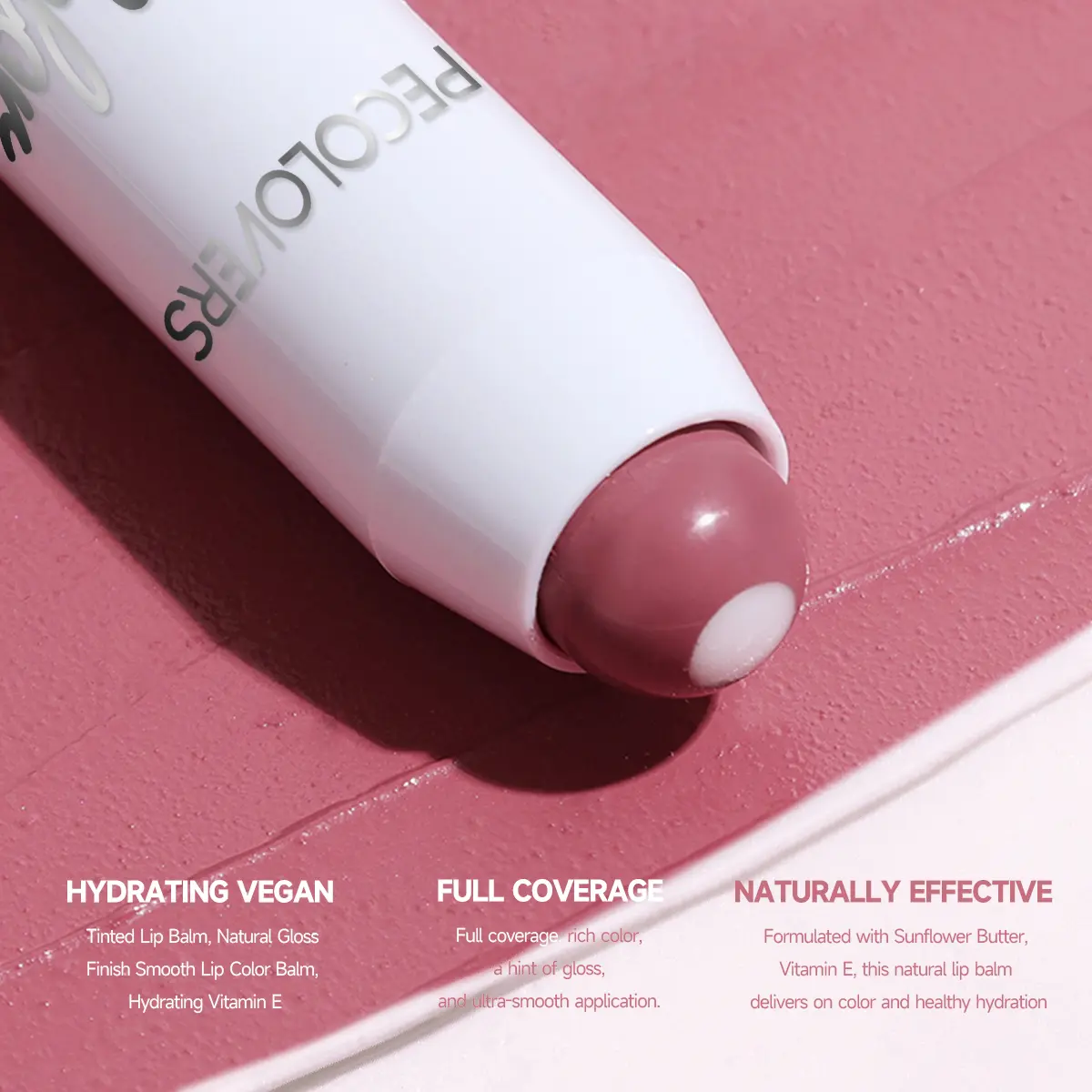 Moisturizing Gloss Lipstick Pen - Long-lasting Waterproof Color Rendering Lip Gloss, Rotating Lipstick Pen