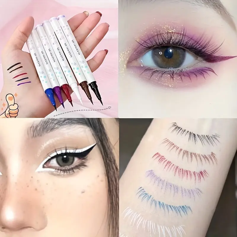 Red Matte Eyeliner Pencil Long Lasting Eye Makeup Liquid Eyeliner Waterproof Eyeliner Pen Eye Cosmetics Makeup Tools