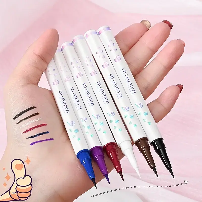 Matte White Eyeliner Liquid Pen Lying Silkworm Pencil Brighten Corners of Eyes Ultra-thin Waterproof Pigment Smooth Eyeshadow