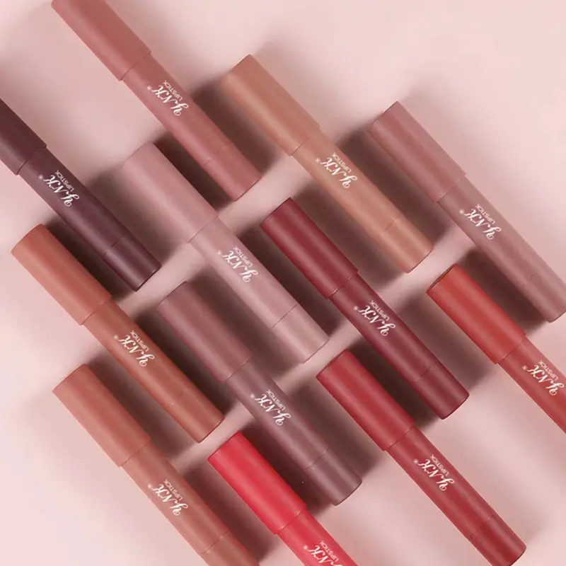 1PC Pink Series Velvet Matte Lipstick Pen Waterproof Long Lasting Red Lipstick Makeup Lip Tint Pen Cosmetic Makeup