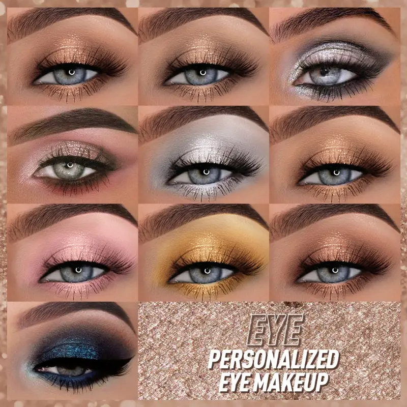 Mashed Potato Eye Shadow Multi-color Waterproof and Sweat-proof Eye Makeup with High Color Rendering and Easy Coloring