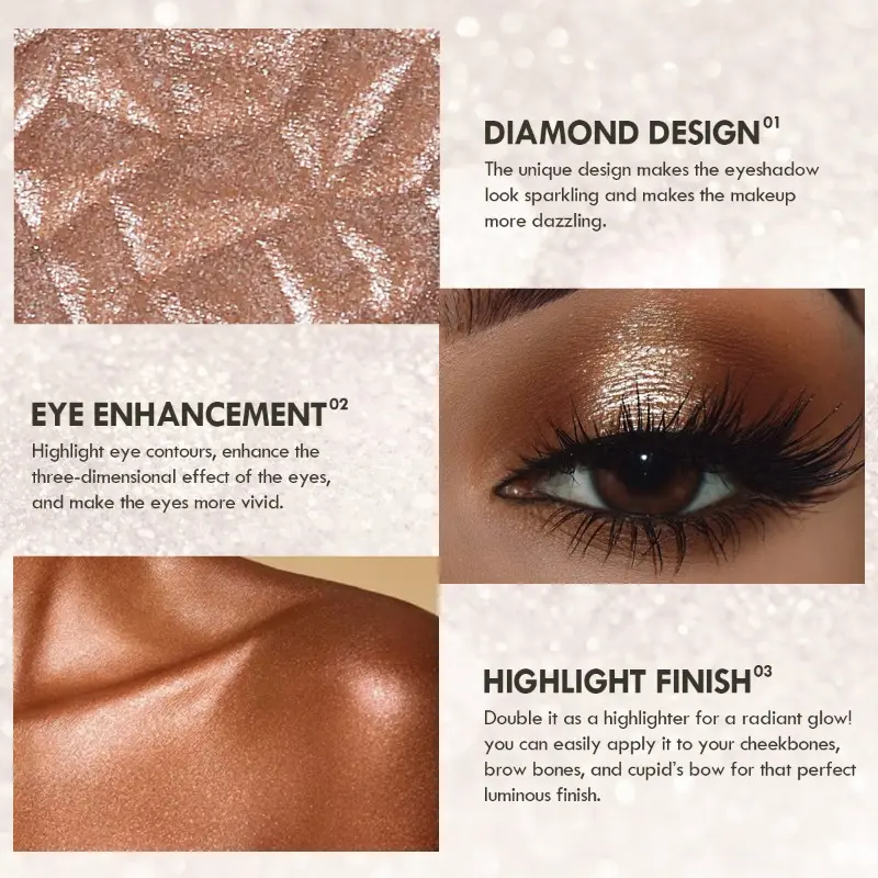 Mashed Potato Eye Shadow Multi-color Waterproof and Sweat-proof Eye Makeup with High Color Rendering and Easy Coloring