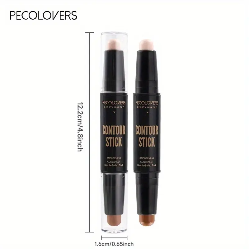 Double-ended High Quality Makeup Base Foundation Cream, For Face Concealer Contouring Bronzer Beauty Makeup, Women's Cosmetics