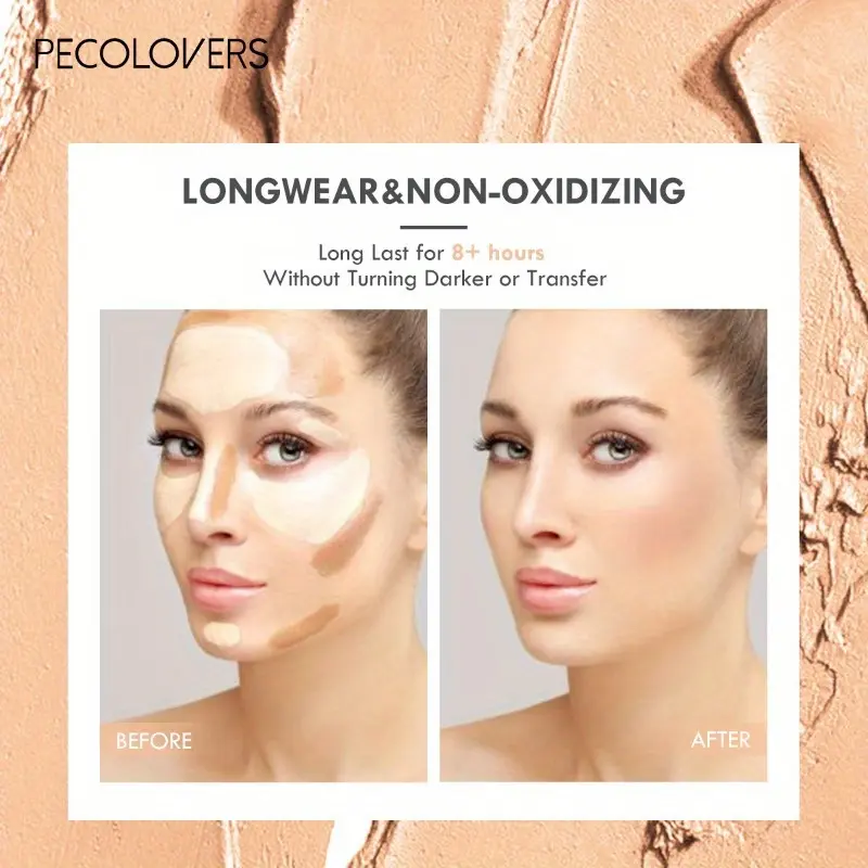Double-ended High Quality Makeup Base Foundation Cream, For Face Concealer Contouring Bronzer Beauty Makeup, Women's Cosmetics