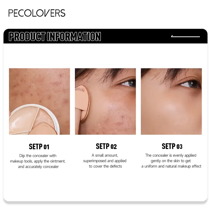Three-color Concealer To Cover Blemishes, Tattoo Cover, Waterproof and Sweat-proof, Long-lasting Body Arm Tattoo Cover