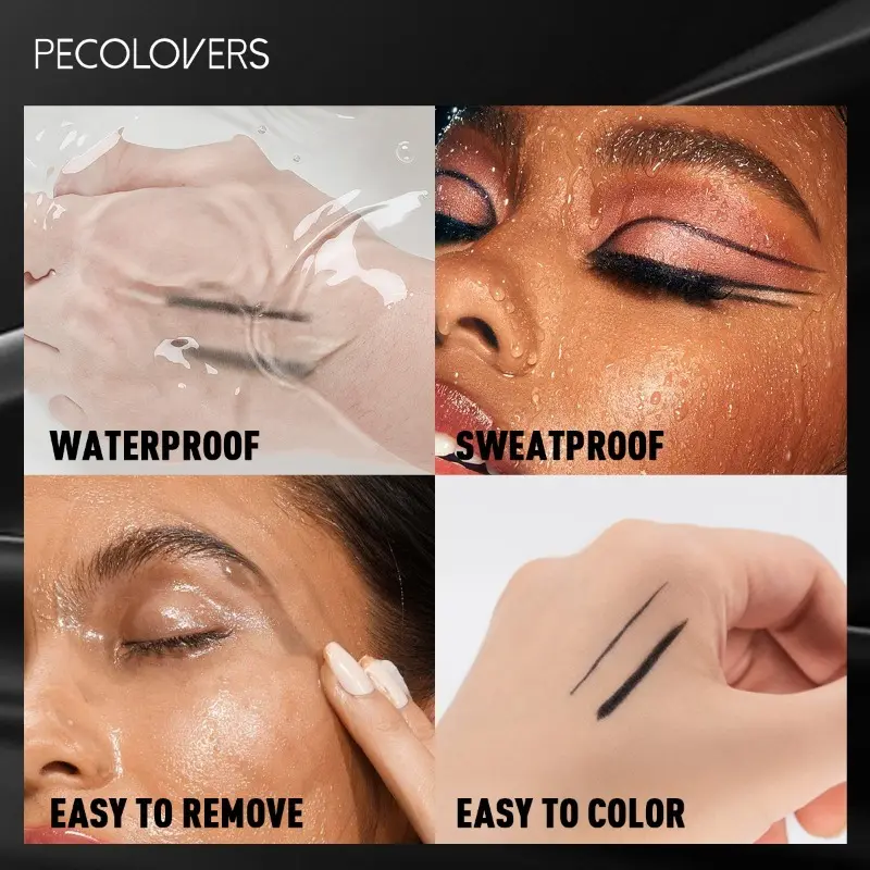 Gel Eyeliner in Black Set Is Smudge-proof, Long-lasting, Glides Effortlessly for Perfect Lines, and Is Perfect for Everyday Use