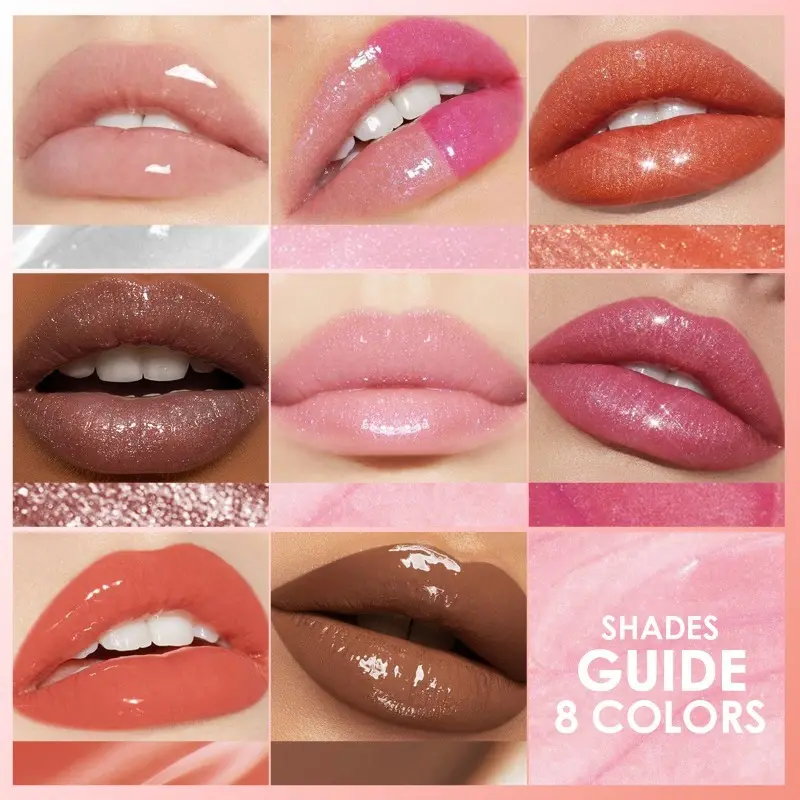 Lip Gloss Lip Gloss, Shiny Thin Lip Gloss Lipstick, Natural Moisturizing and Long-lasting, Lip Cosmetics Clear Lip Gloss Beauty