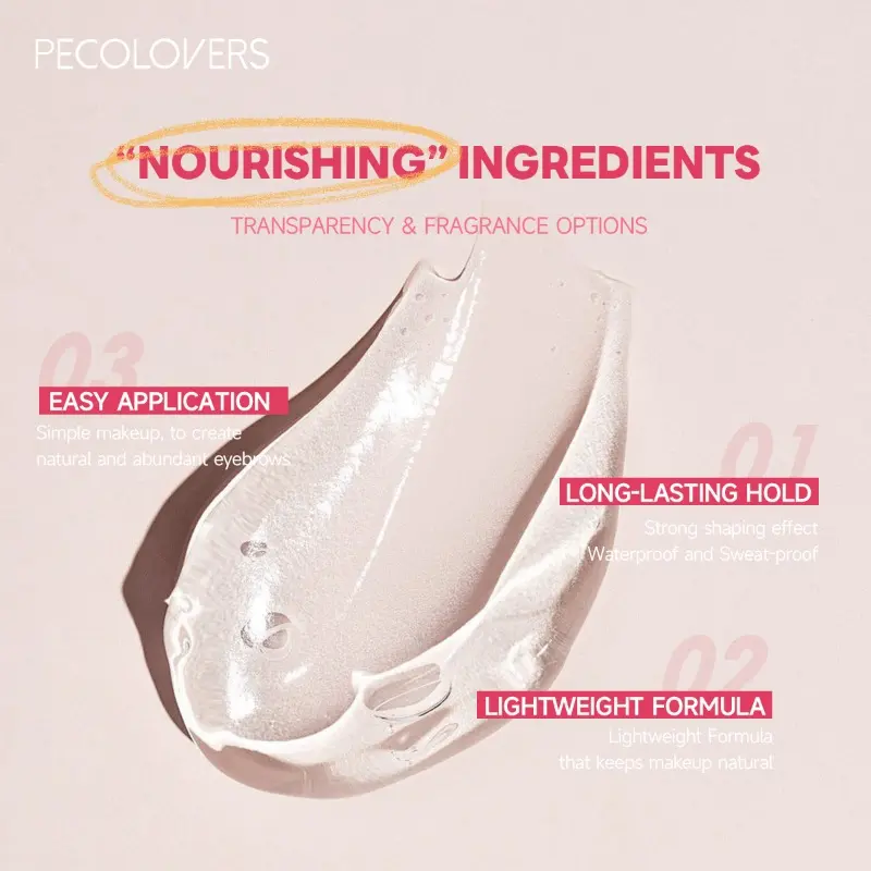 Fruity Flavored Eyebrow Balm, Long-lasting Natural Waterproof and Sweat-proof Eyebrow Balm Eyebrow Gel  Cosmetics