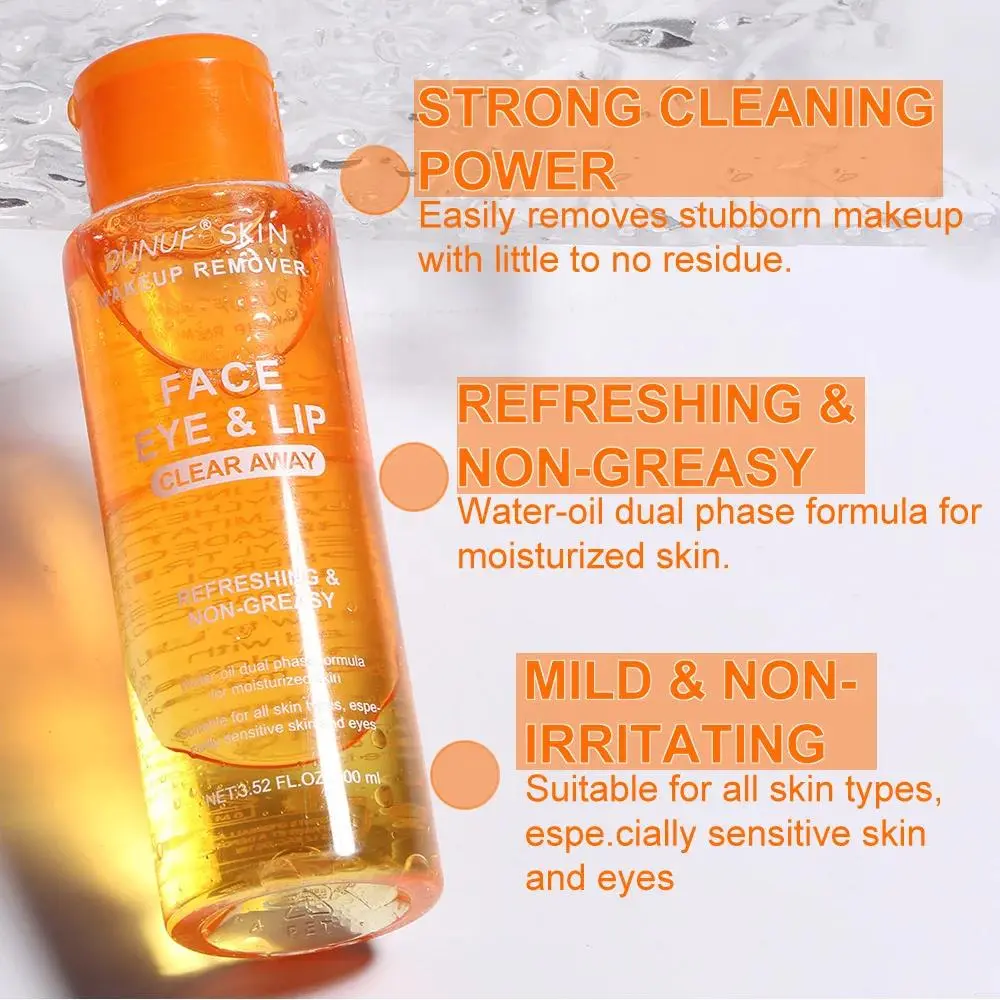 3 In 1 Cleansing Oil For Face Lip Eye Makeup Remover Sensitive Skin Moisturizing Oil Control Non Irritating Refreshing