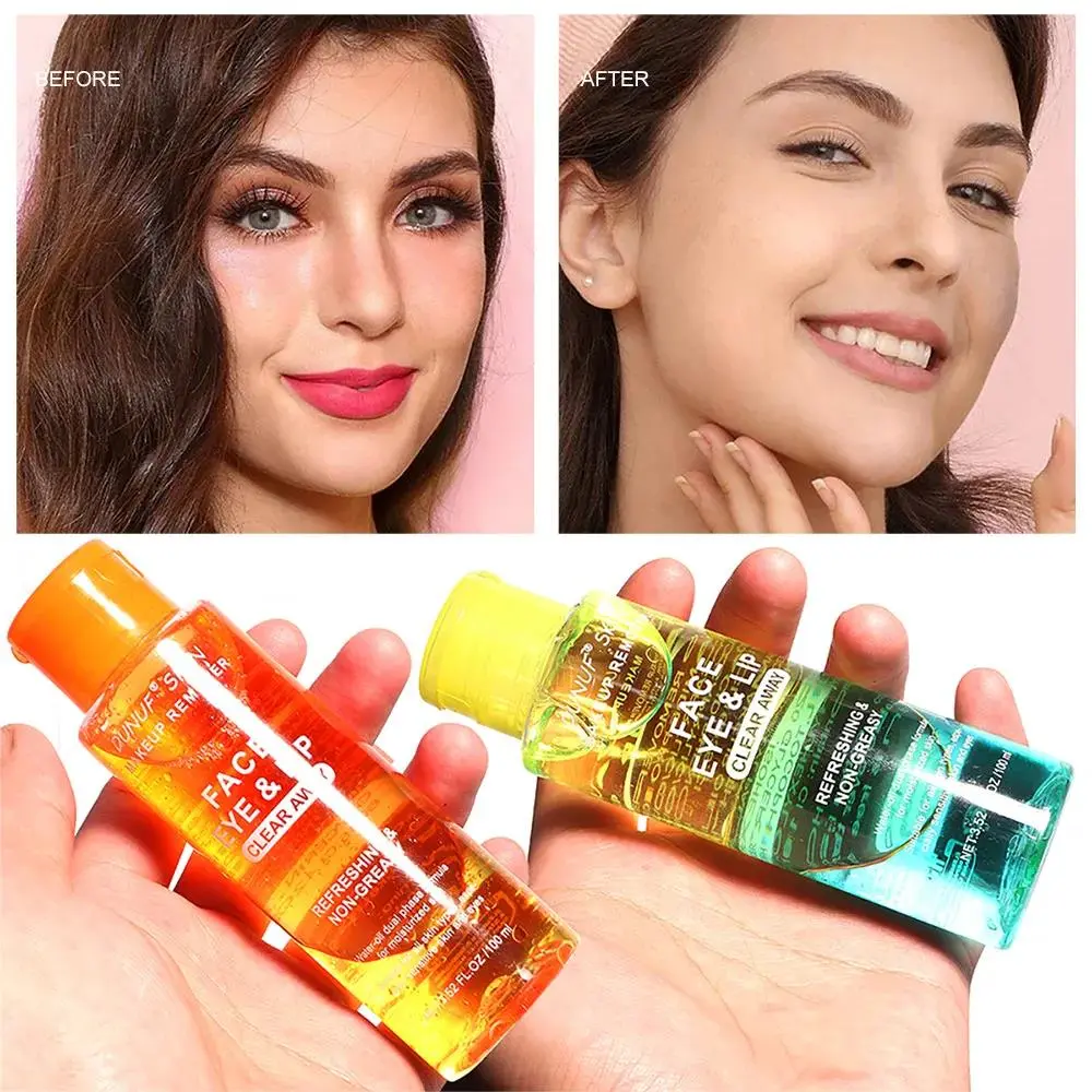 3 In 1 Cleansing Oil For Face Lip Eye Makeup Remover Sensitive Skin Moisturizing Oil Control Non Irritating Refreshing