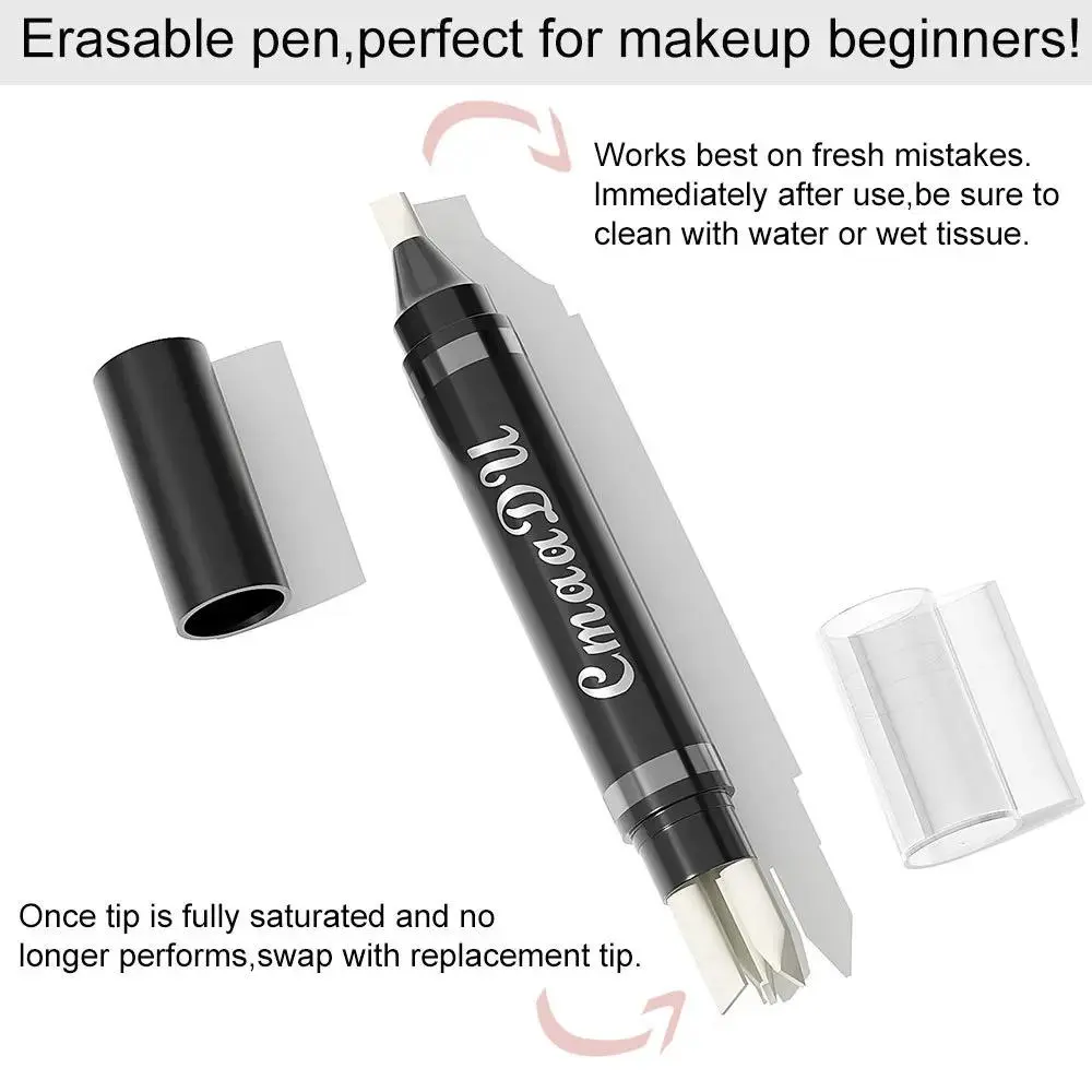 CmaaDu Eyeliner Makeup Remover Pen Waterproof Long Lasting Quick Dry Portable Eraser for Sensitive Skin Eyes