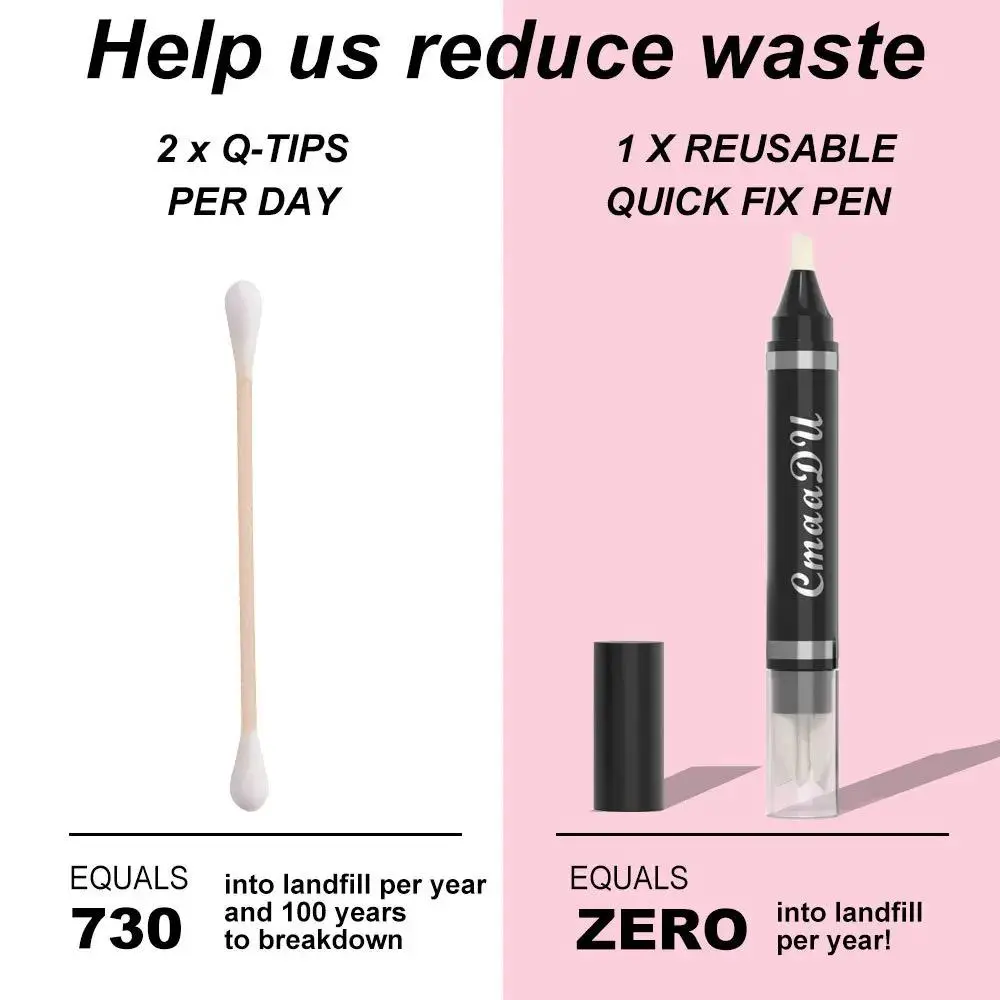 CmaaDu Eyeliner Makeup Remover Pen Waterproof Long Lasting Quick Dry Portable Eraser for Sensitive Skin Eyes