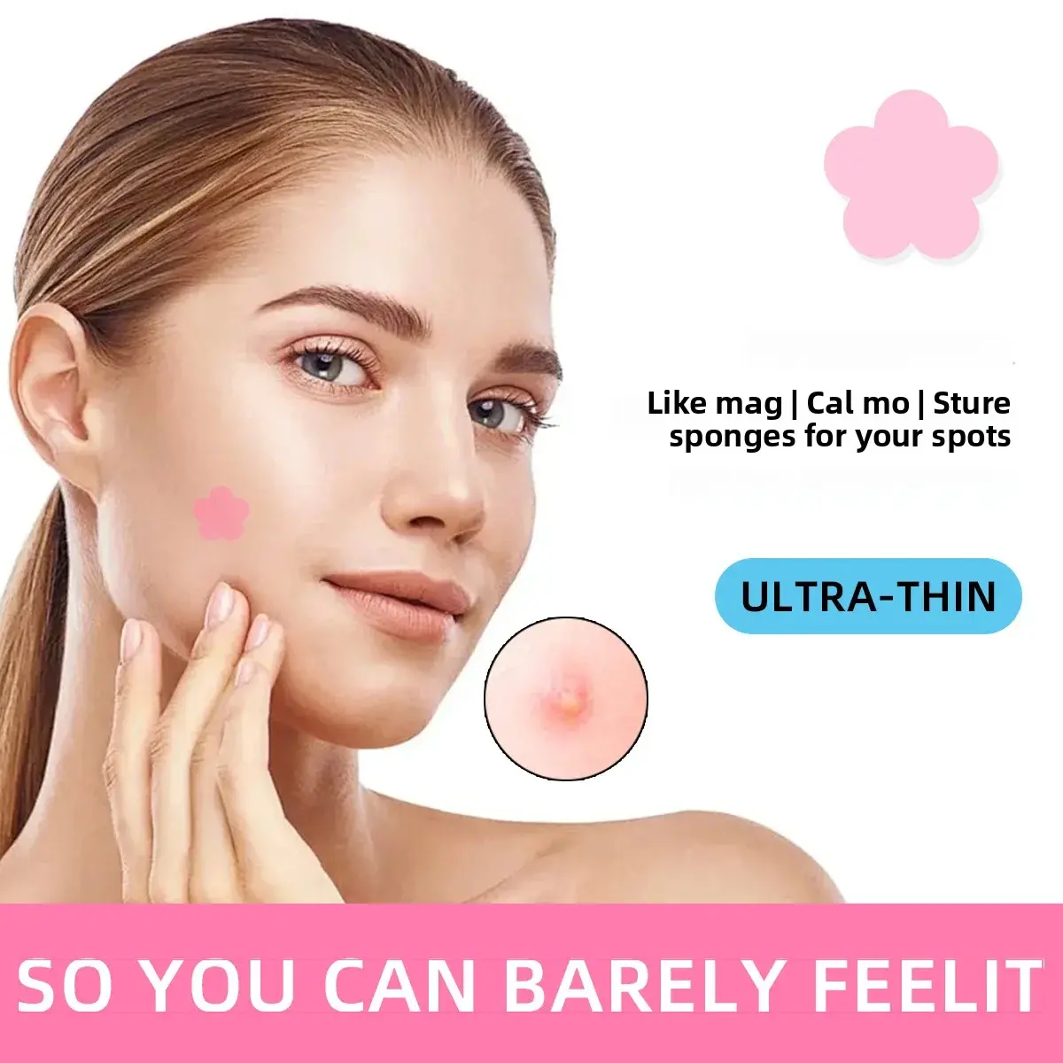 Lightweight Hydrocolloid Acne Patches Flower Design for Pimples Acne Treatment Breathable Concealer Makeup Friendly Skin Care