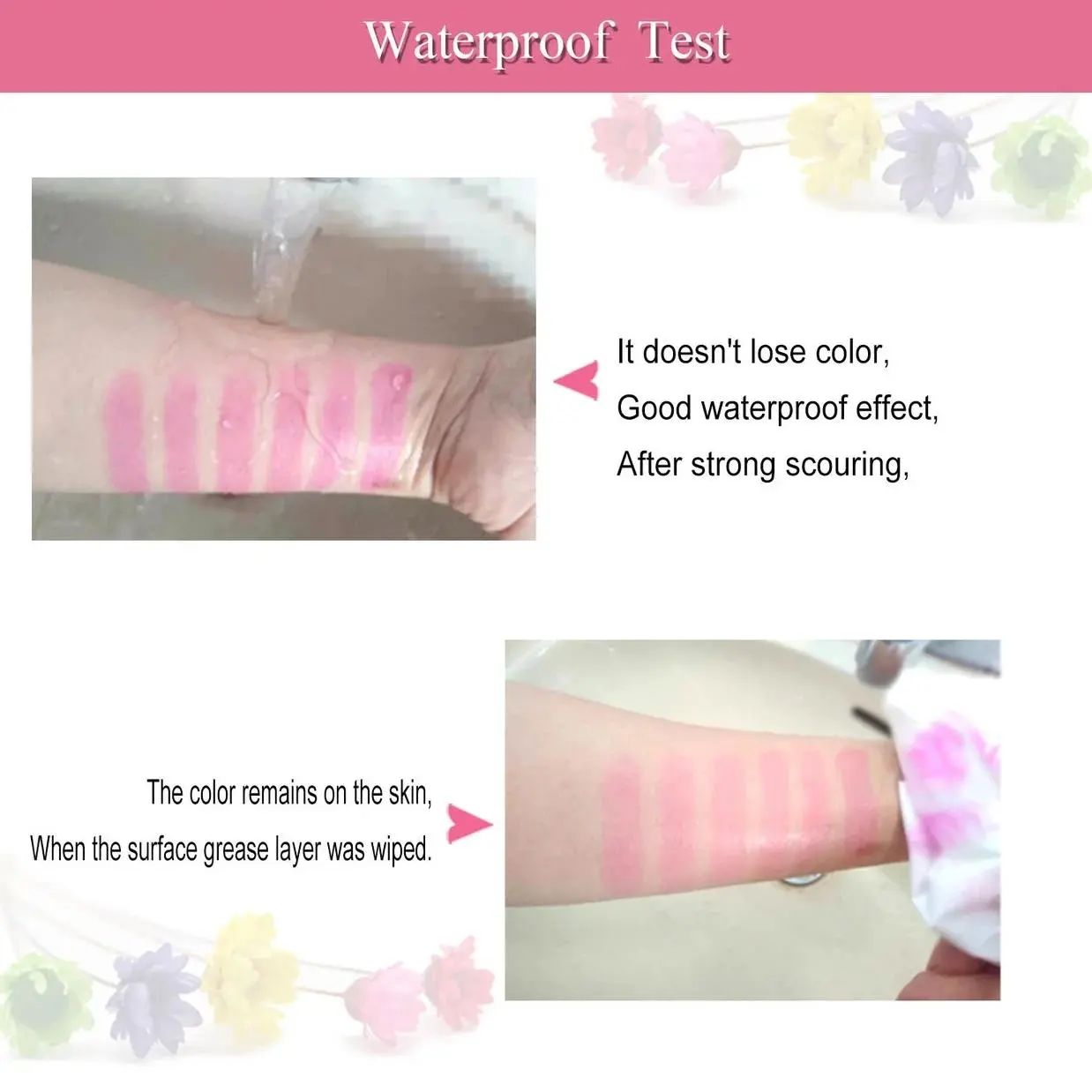 6pcs Crystal Clear Jelly Lip Gloss Set Long Lasting Moisturizing Color Changing Lipstick Pink Flower Cosmetic Kit