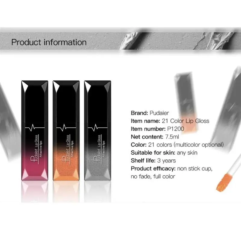 21 Color Matte Liquid Lipstick Long Lasting Lip Gloss Non Fading Waterproof Lip Makeup For Women Girls