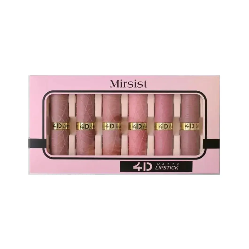 6Pcs Velvet Matte Lipstick Set Long Lasting Waterproof Lip Makeup Non Stick Moisturizing Lip Tint For Women Sexy Beauty