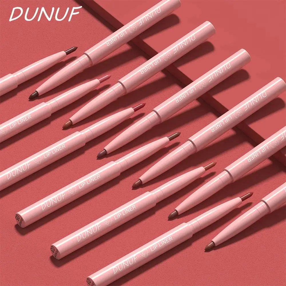 DUNUF 12 Color Matte Lip Liner Pencil Set Waterproof Smudge Proof Long Lasting Vegan Cruelty Free Lipstick Makeup Kit