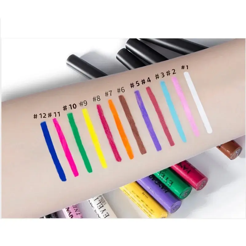 Waterproof Matte Liquid Eyeliner Long Lasting Quick Dry Non Smudging UV Luminous Gel Makeup for Smokey Eyes
