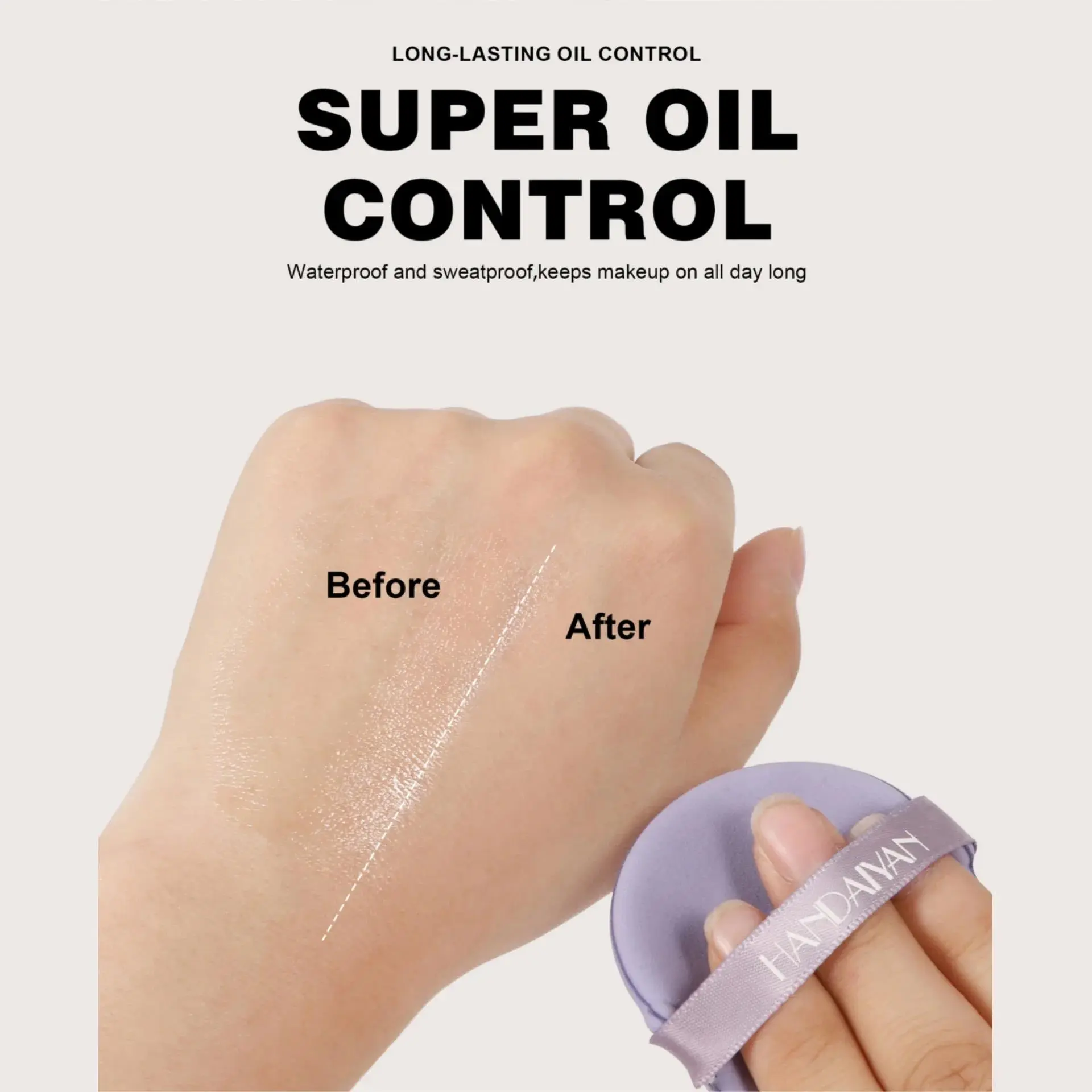 HANDAIYAN Setting Powder Cream Oil Control Long Lasting Sweat Proof Loose Powder For Face Makeup Translucent Finishing