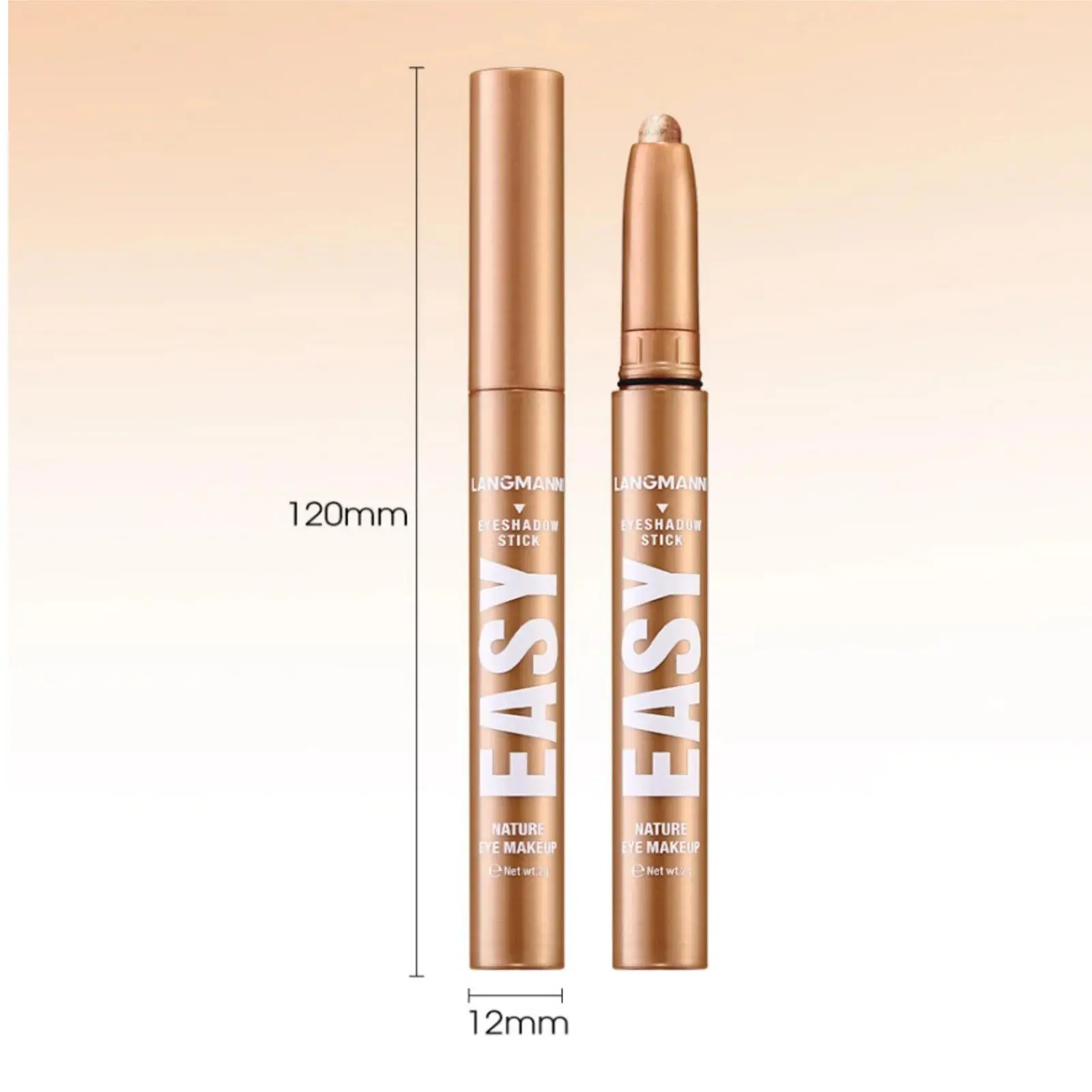 Pearlescent Matte Eyeshadow Pencil Waterproof Smoky Glitter Highlighter Pen Black Brown Makeup Tool Creamy Smooth