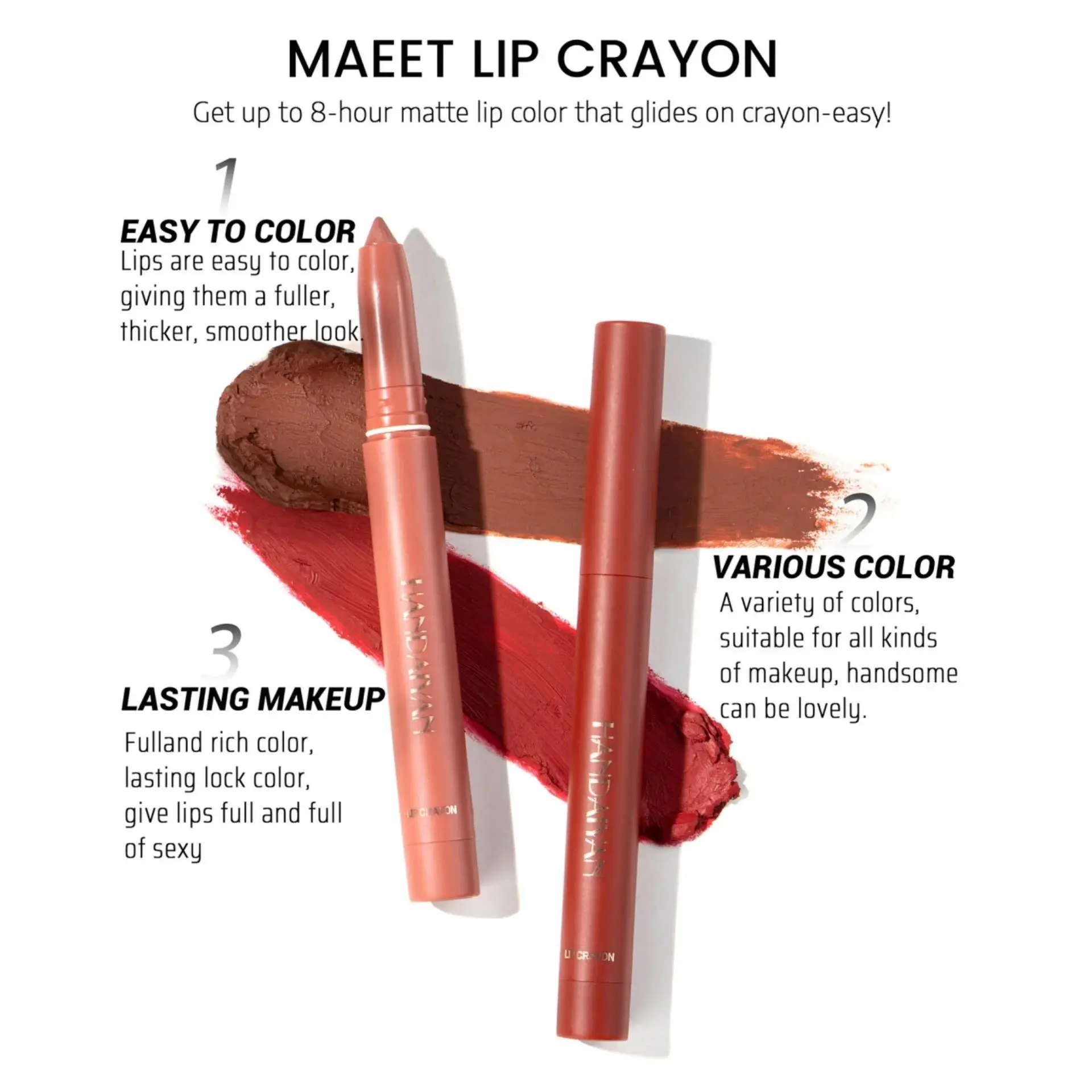 6pcs Velvet Matte Lipstick Set Transfer Proof Lip Liner Crayon Combo Balm Lipliner Cosmetic Kit For All Day Wear