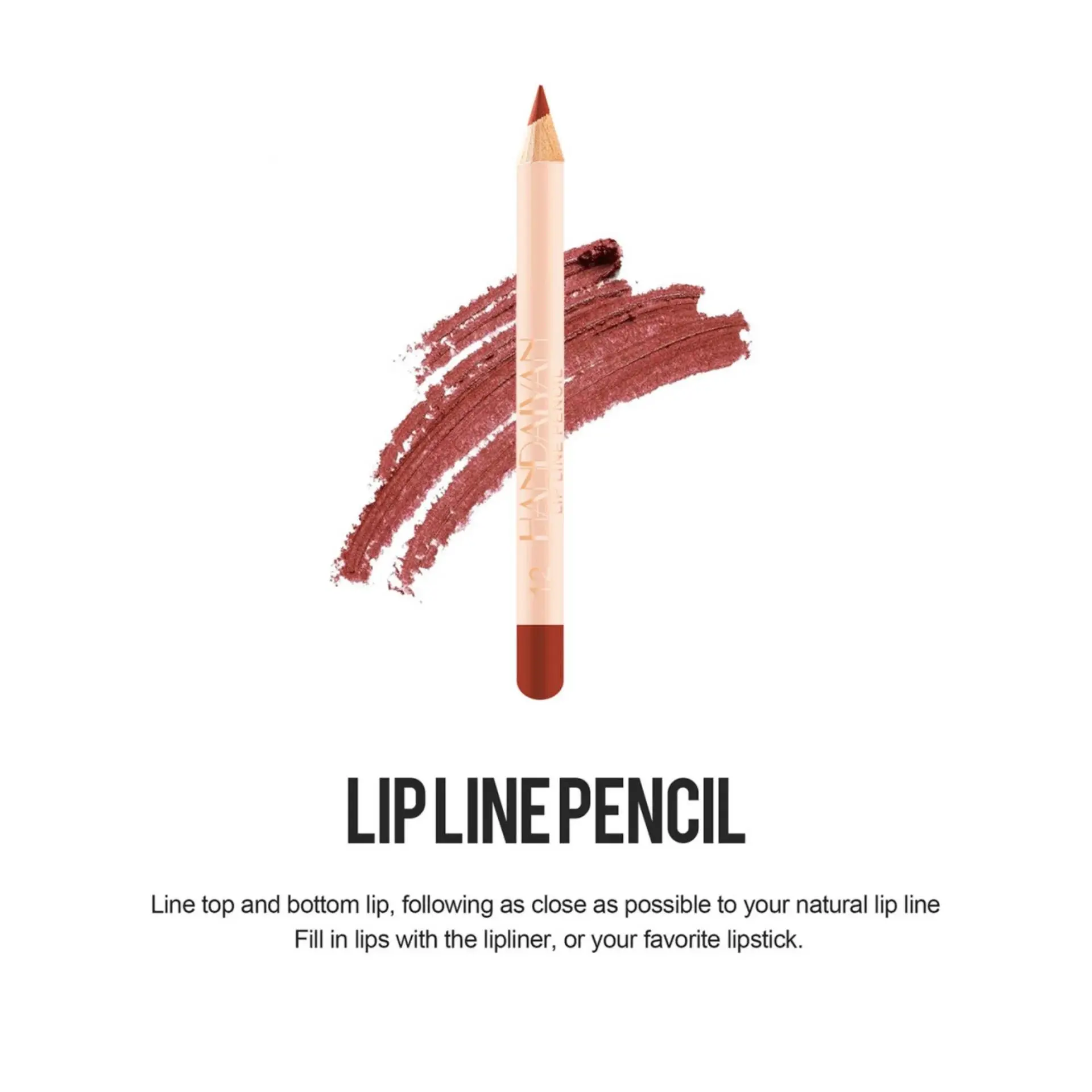 12pcs Waterproof Lipliner Pen Set Matte Long Lasting Lip Makeup Soft Natural Portable Lip Liner Exquisite Cosmetic