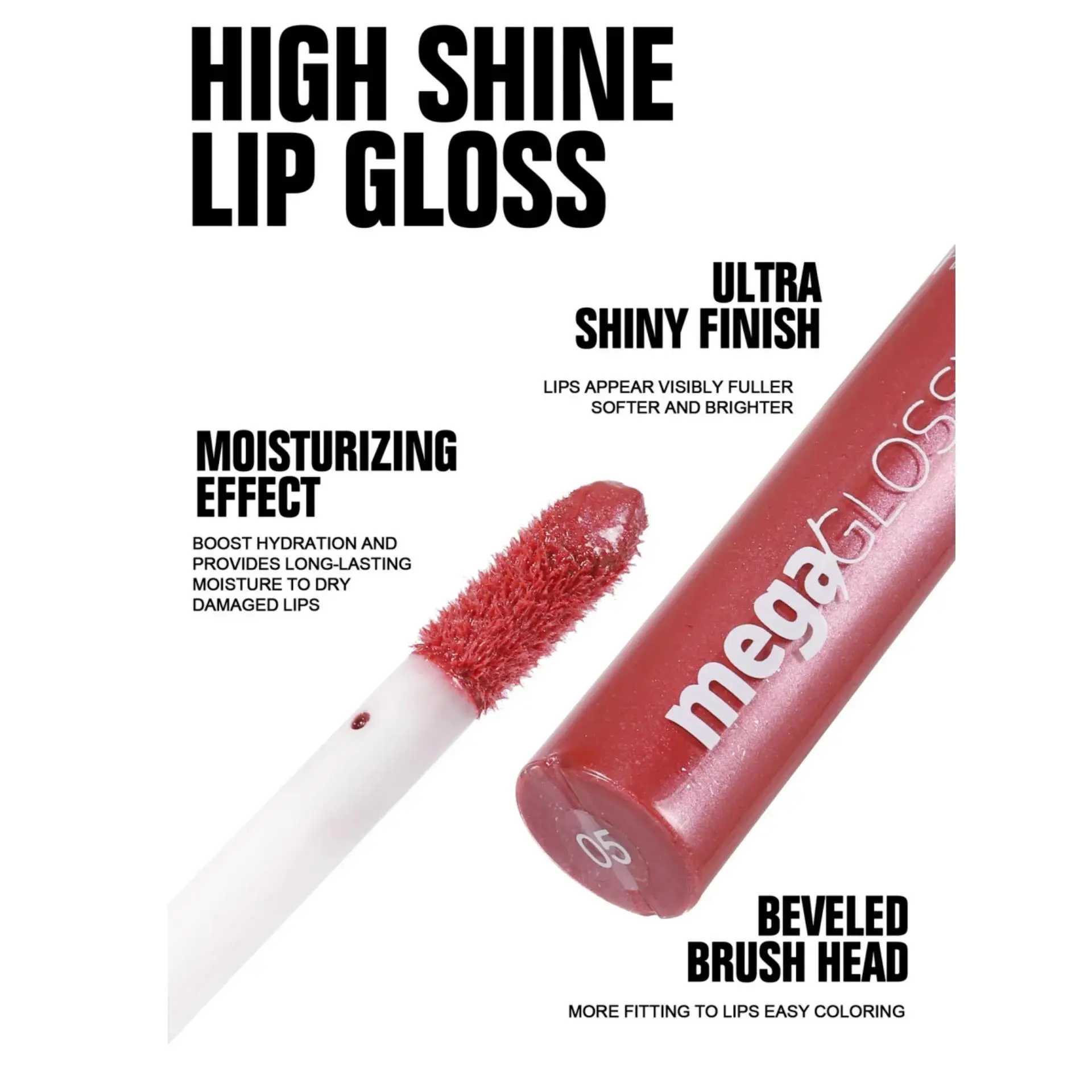 High Shine Lip Gloss Moisturizing Non Sticky Mirror Finish Long Lasting Lipstick Glaze Tint For All Skin Tones Makeup