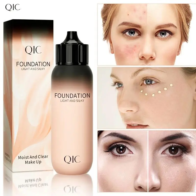 Matte Liquid Foundation Full Coverage Long Lasting Moisturizing Concealer Cream For Dark Circles And Eye Primer