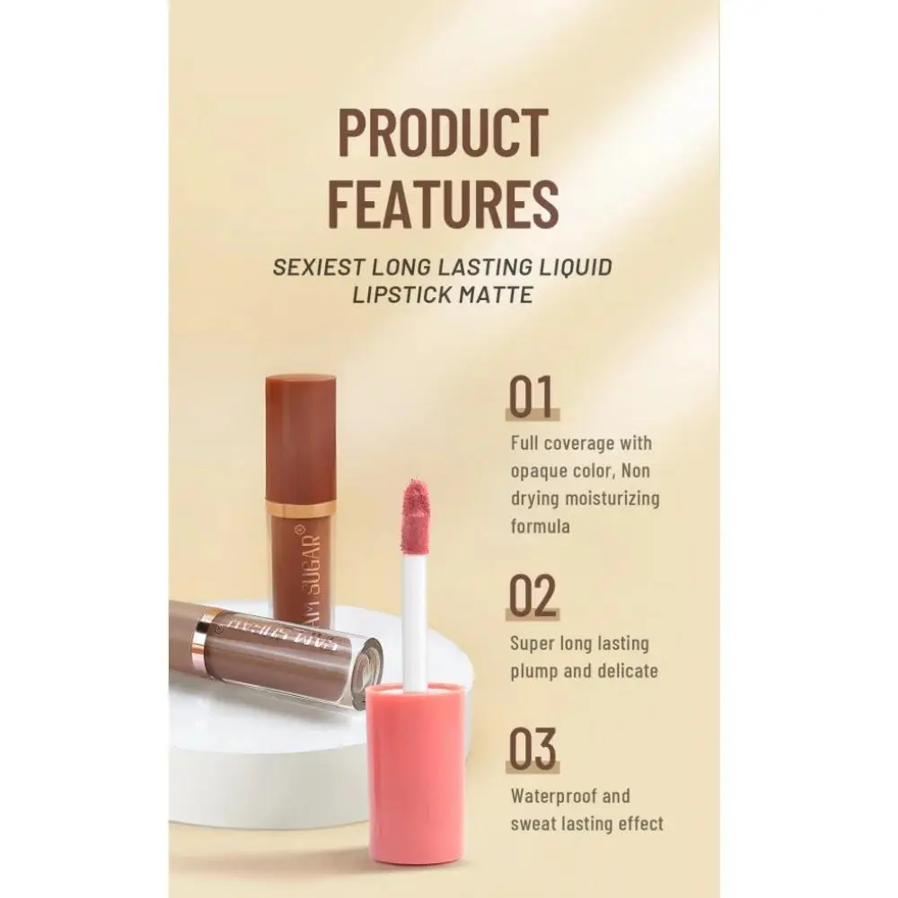 12pcs Nude Matte Velvet Lip Gloss Set Long Lasting Waterproof Non Stick Liquid Lipstick Makeup Gift Box For Women