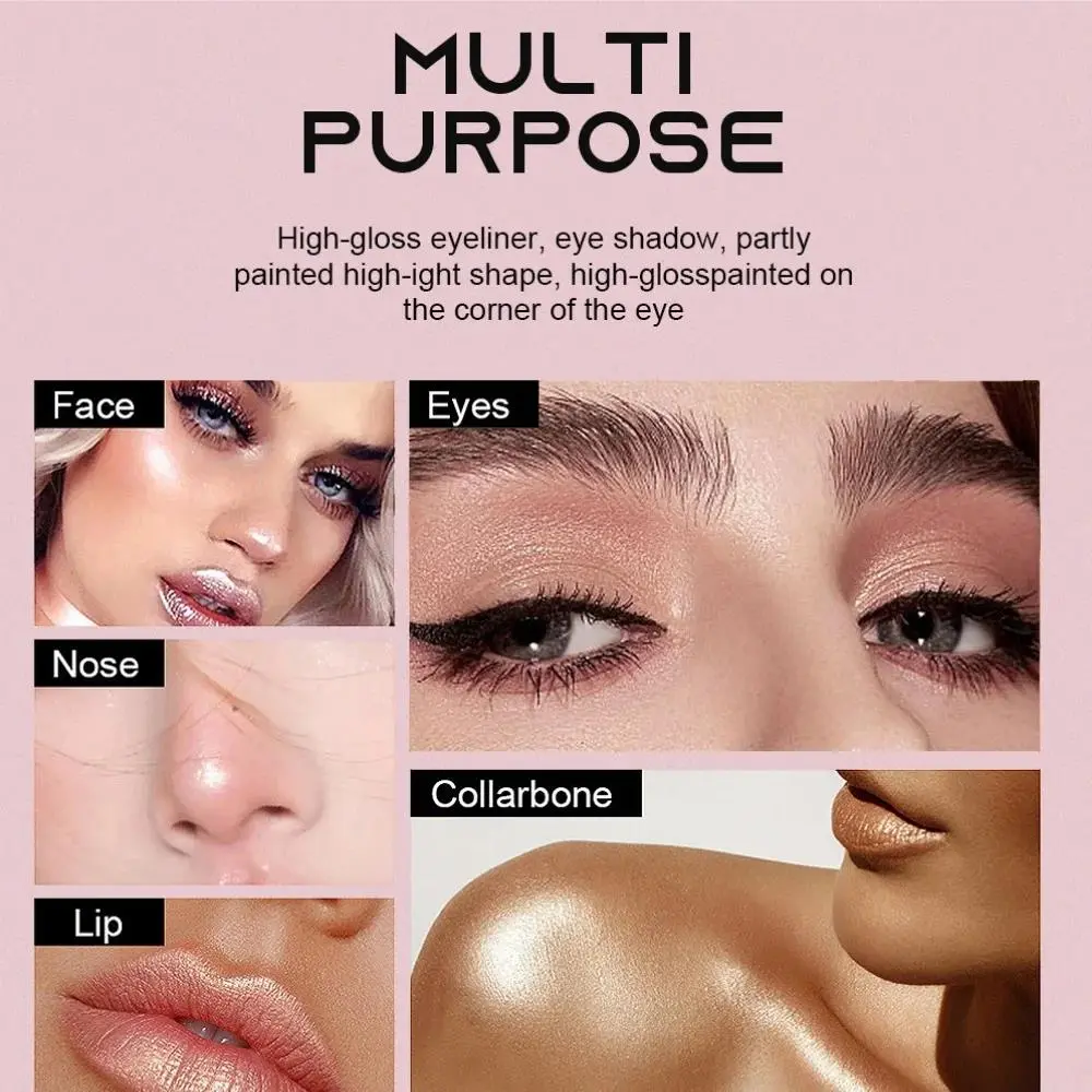 Multipurpose Makeup Pen Set Pearl Shimmer Eye Shadow Stick For Lips And Eyes Waterproof Long Lasting