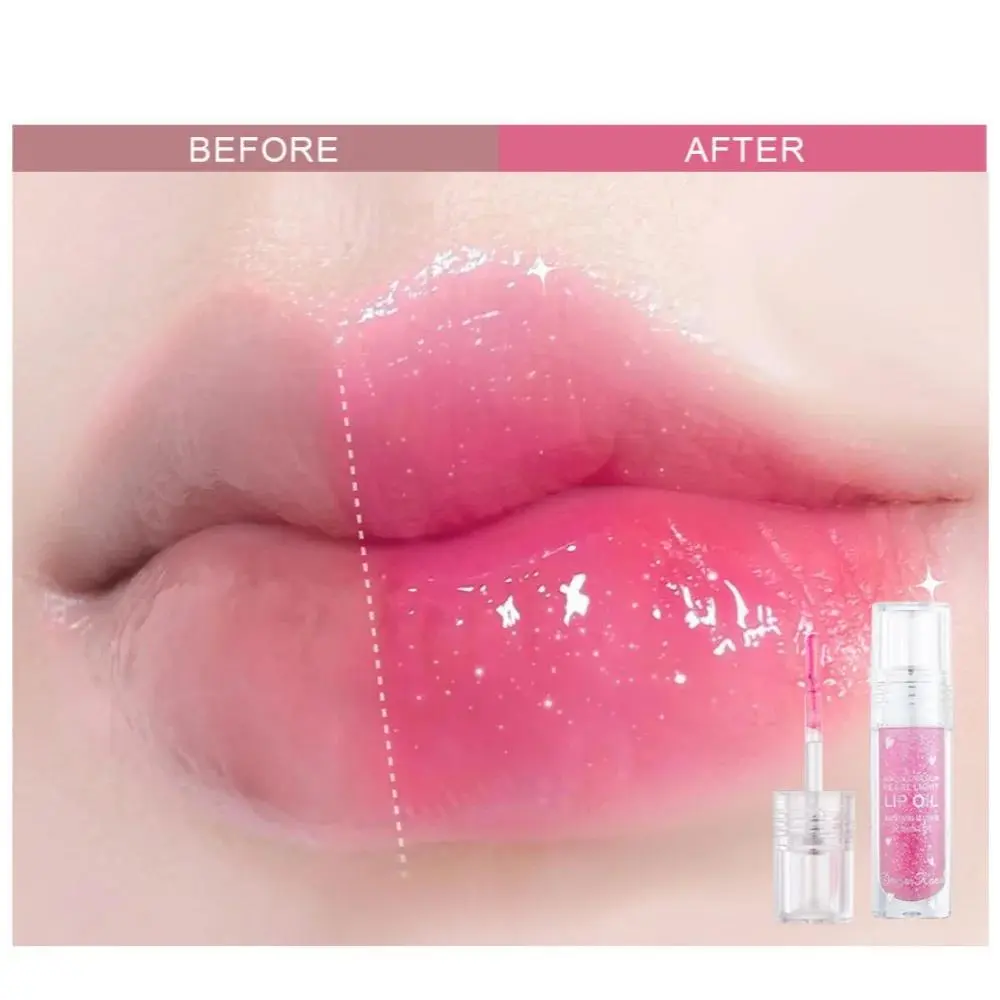 Icy Temperature Changing Lip Oil 3 Piece Set Sheer Pearlescent Shimmer Gloss Moisturizing Lip Stain For Women