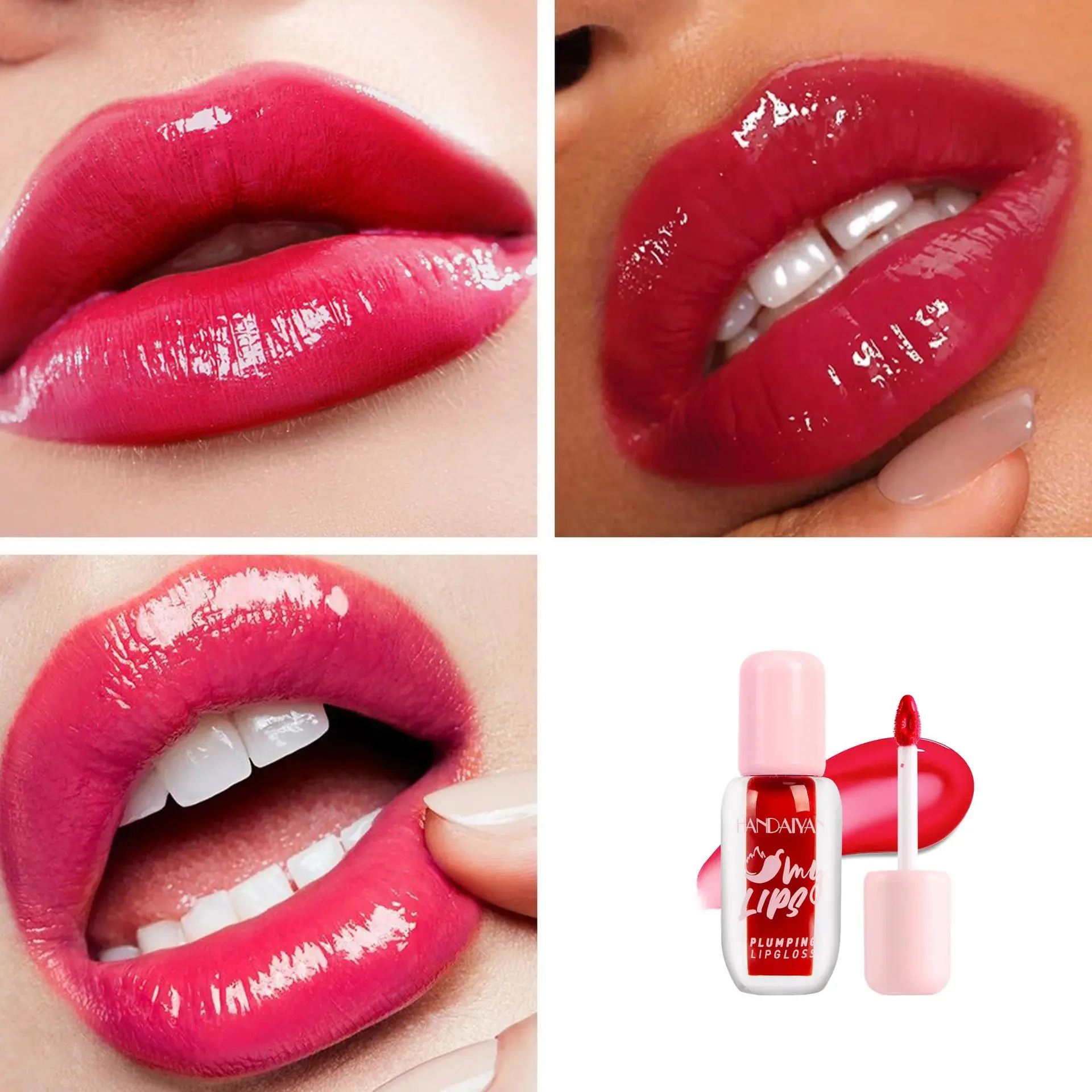 Pearlescent Liquid Lip Gloss 8 Shades Mirror Finish Long Lasting Plumper Waterproof Moisturizing Non Sticky