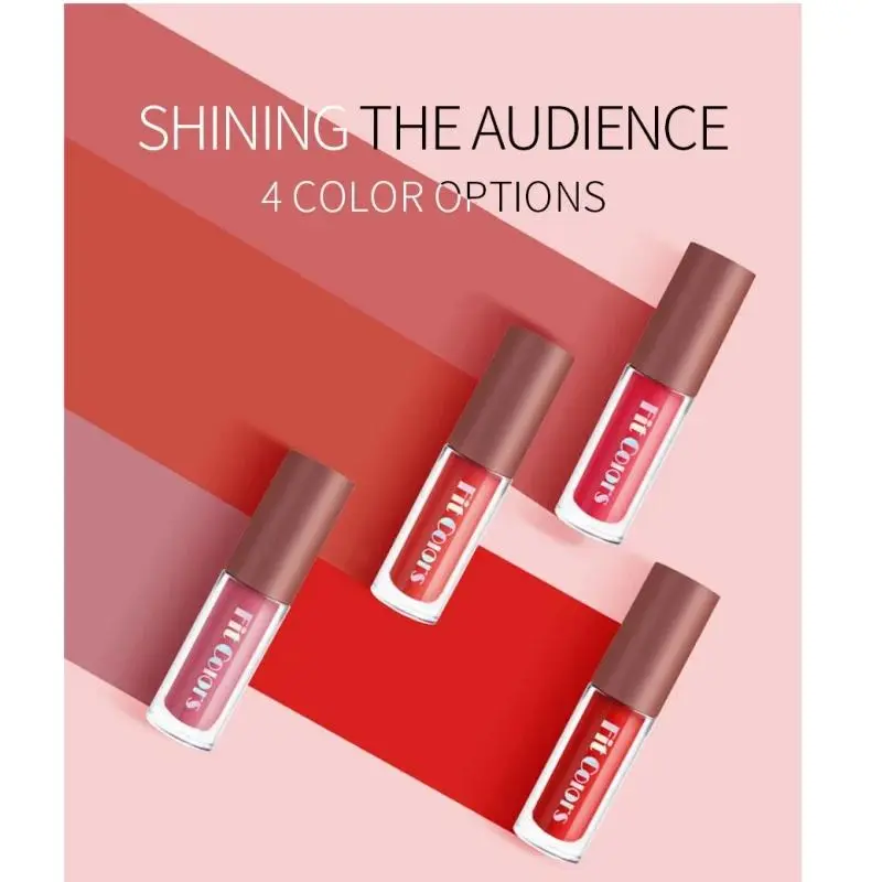 Velvet Matte Lip Gloss 4 Pack Waterproof Long Wearing Non Transfer Diamond Lipstick Set For Women