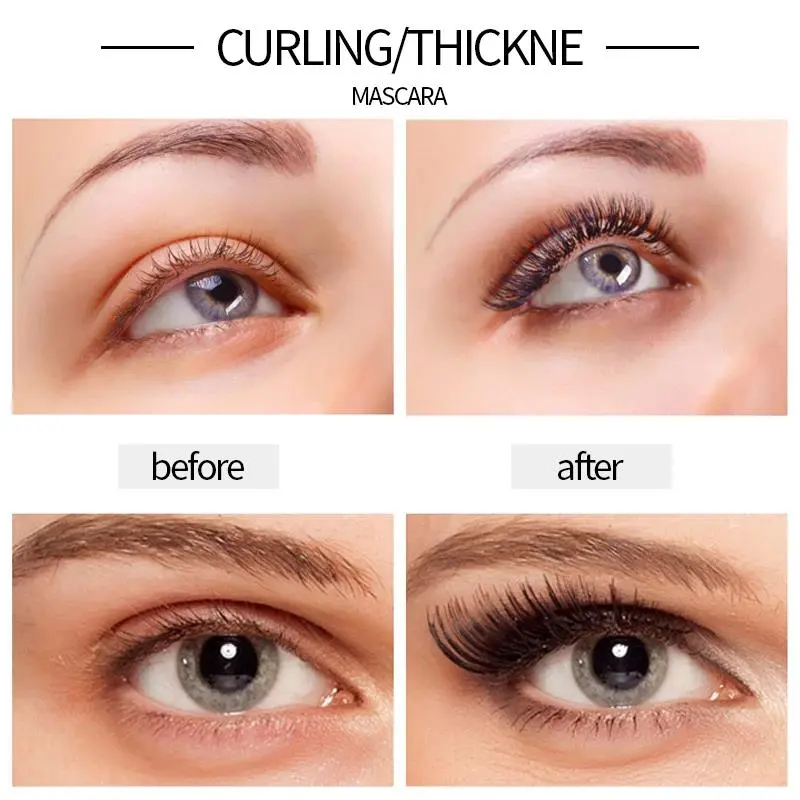 Long Lasting 4D Waterproof Mascara Liquid Eyeliner Pencil Set For Voluminous Curling Lashes And Natural Eyebrow Makeup