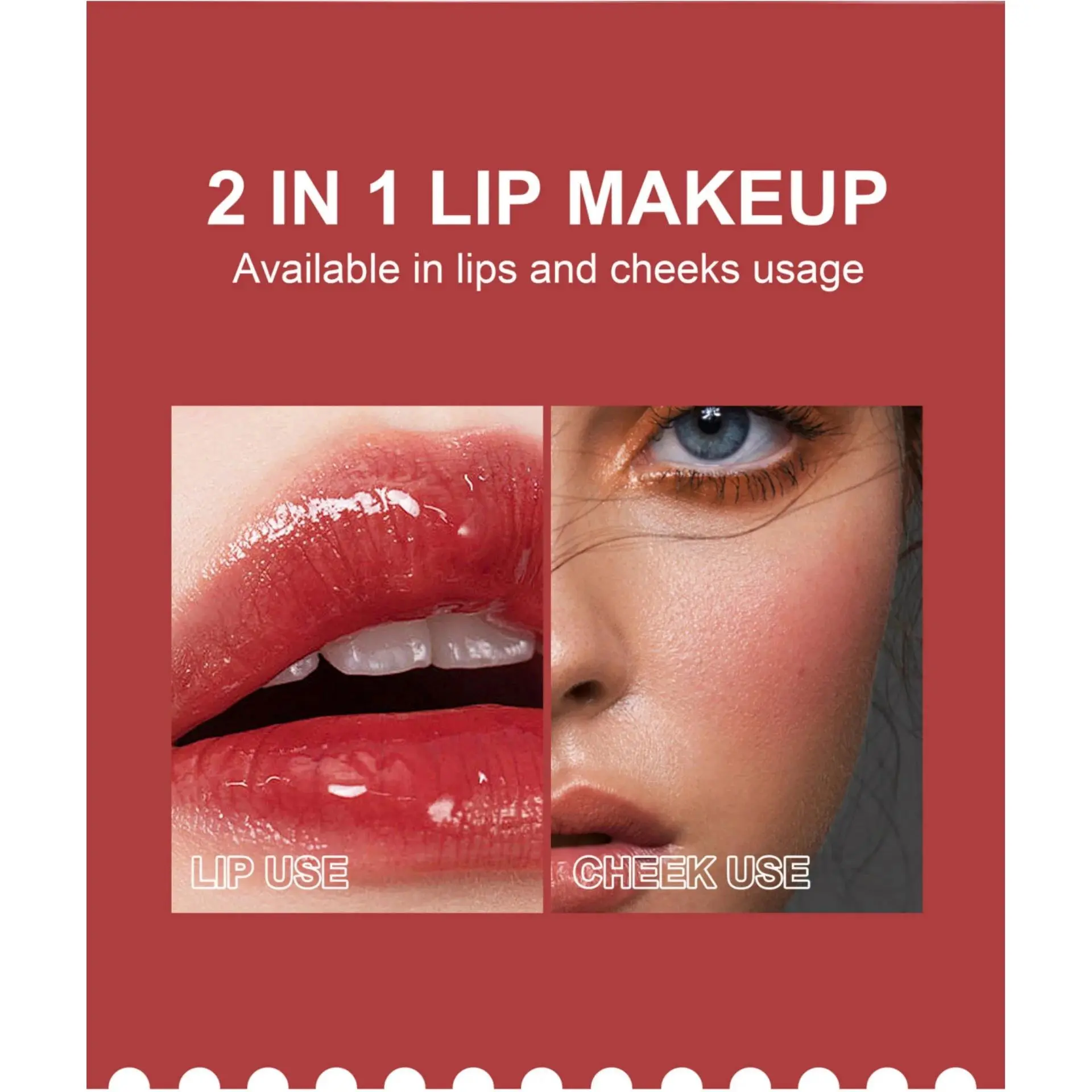Glossy Multi Use Lip Stain 6 Colors Long Lasting Cheek Tint Moisturizing Blush Makeup Cosmetic Lip Gloss Dye