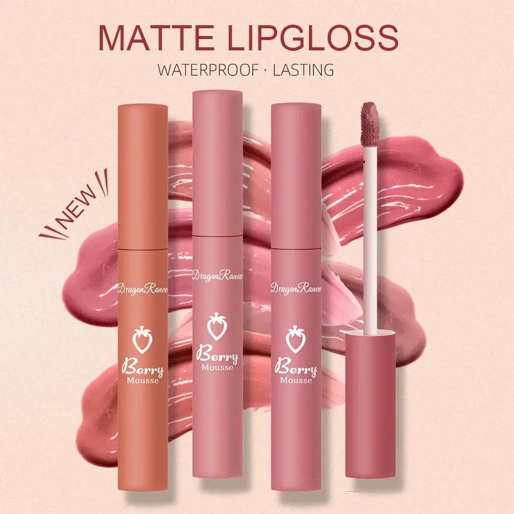 Velvet Matte Liquid Lipstick Waterproof Long Wear Non Transfer Lip Gloss Smudge Proof Makeup For Women No Dipped Cup