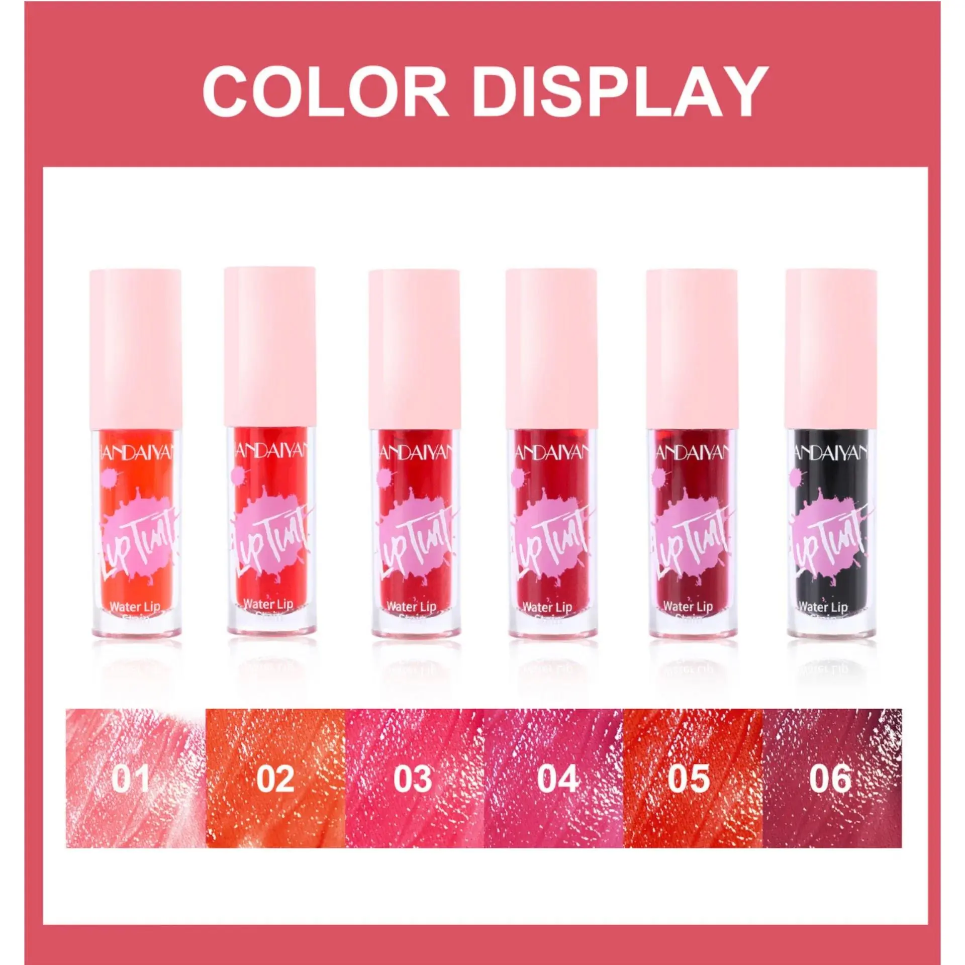Glossy Multi Use Lip Stain 6 Colors Long Lasting Cheek Tint Moisturizing Blush Makeup Cosmetic Lip Gloss Dye