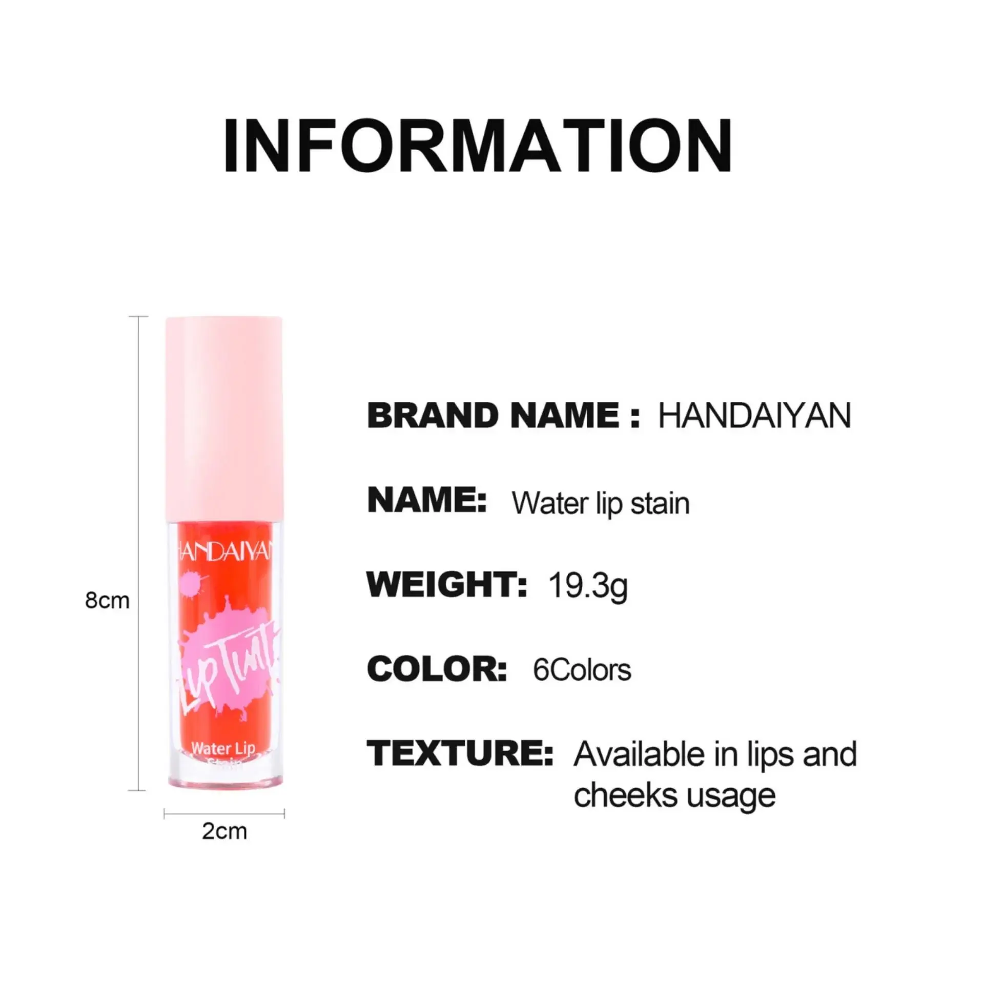 Glossy Multi Use Lip Stain 6 Colors Long Lasting Cheek Tint Moisturizing Blush Makeup Cosmetic Lip Gloss Dye