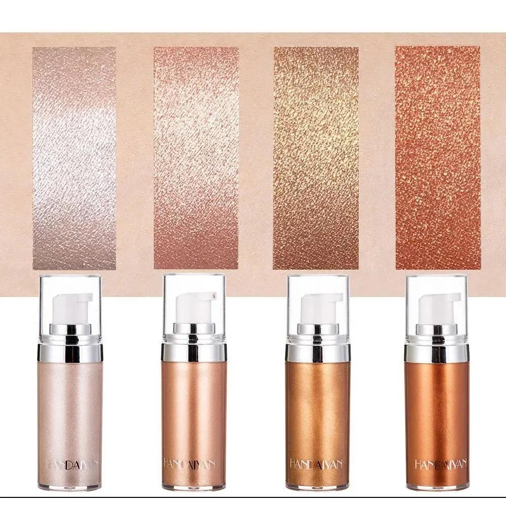 Long Lasting Liquid Highlighter Makeup Cream For Face Body Shimmer Glow Smooth Shine Cosmetics Foundation Enhancer