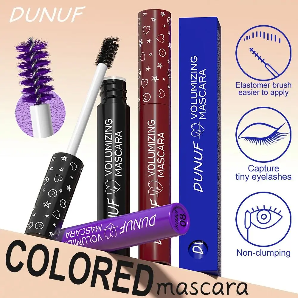 Waterproof Colorful Curling Mascara Green Blue Purple For Stage Makeup Lengthening Eyelash Extension Quick Dry Smudge Proof