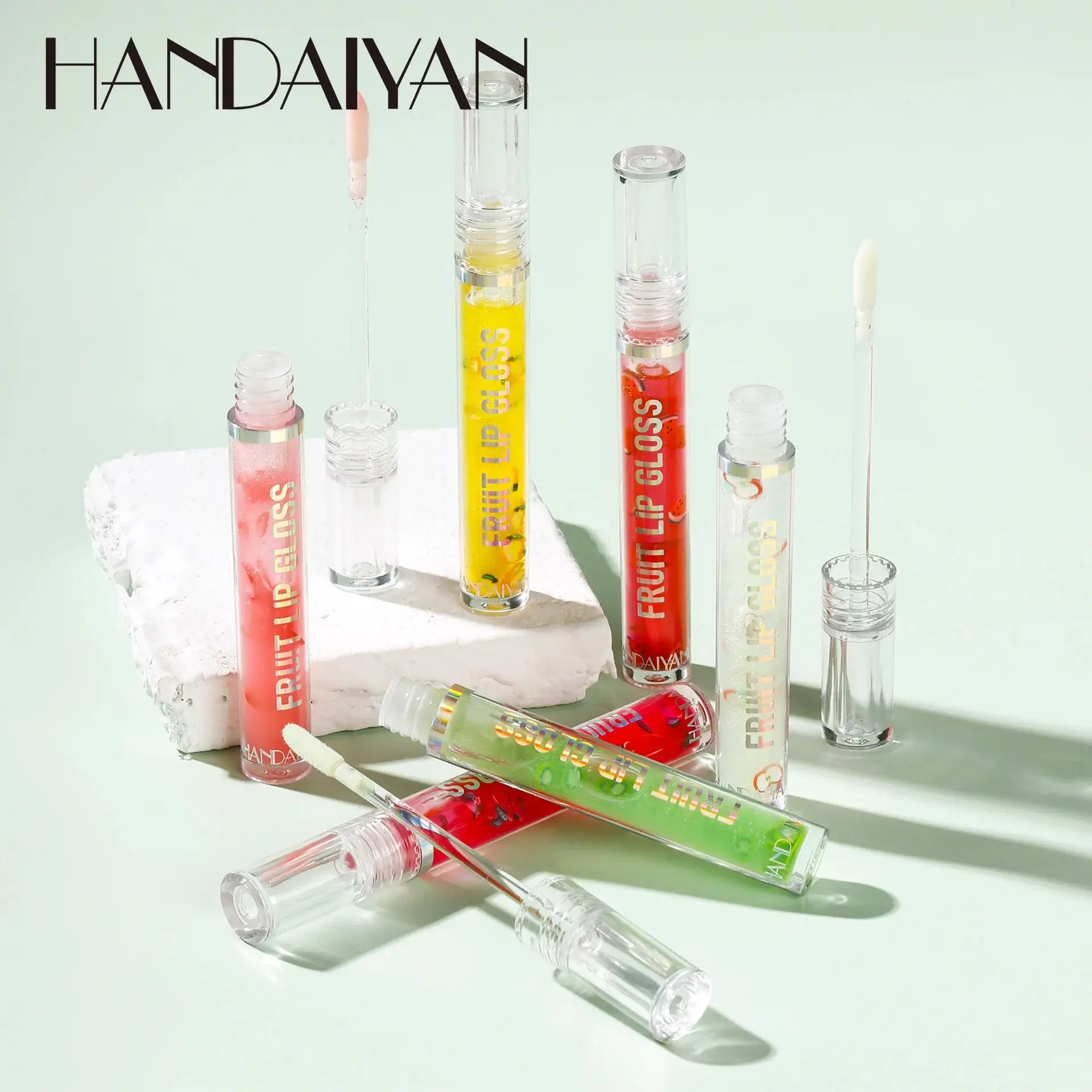 Glossy Lip Oil Moisturizer Transparent Fruit Flavor Shine Hydration Water Like Tinted Nourishing Care Gloss