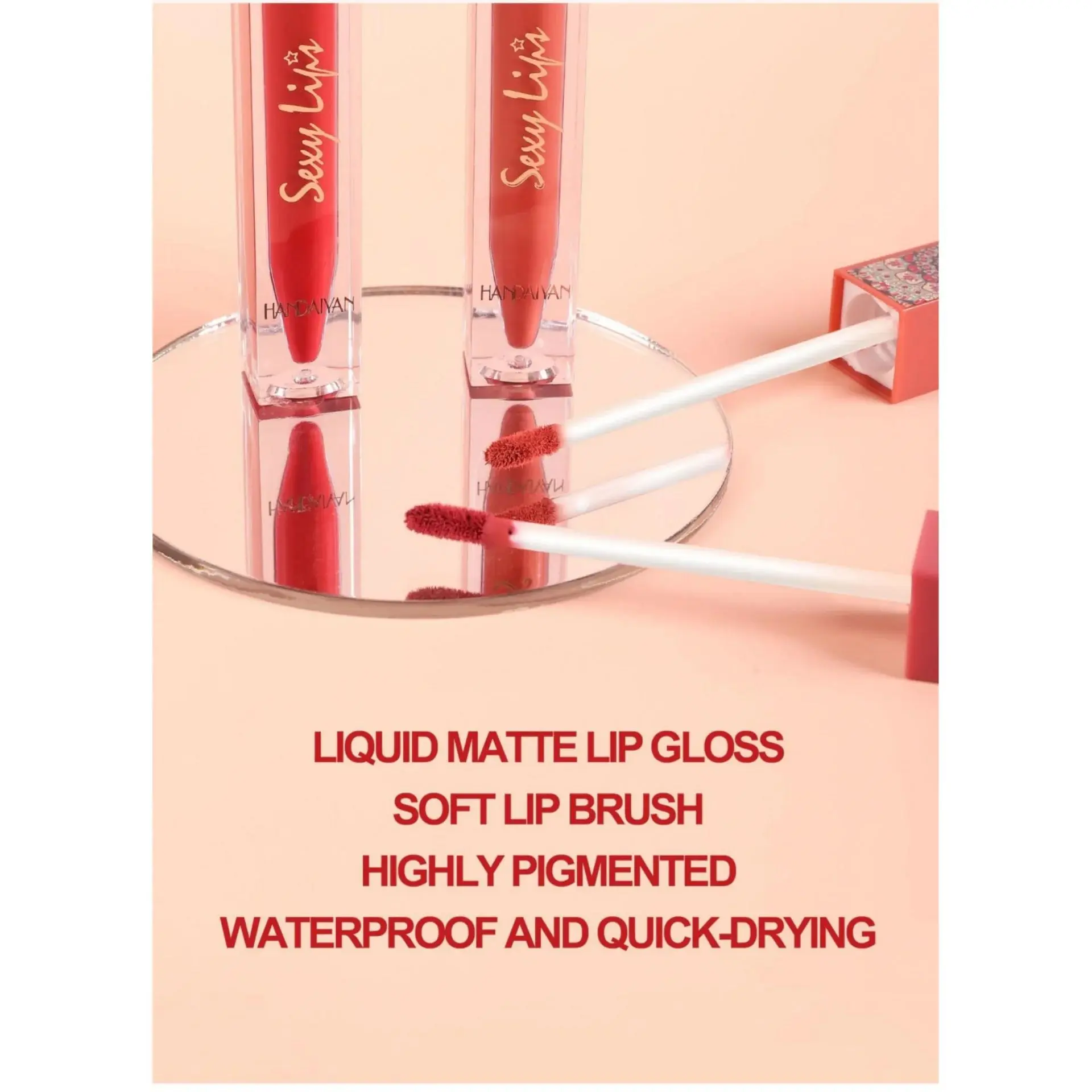 Bohemian Earth Tone Liquid Lipstick 6 Colors Matte Waterproof Long Lasting Velvet Clay Texture Non Stick Lip Makeup
